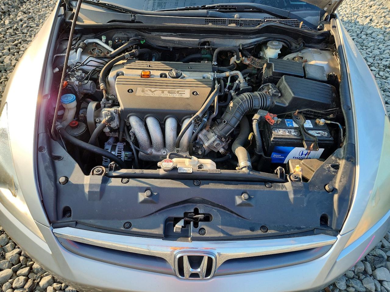 2007 Honda Accord Lx Silver vin: 1HGCM564X7A050404