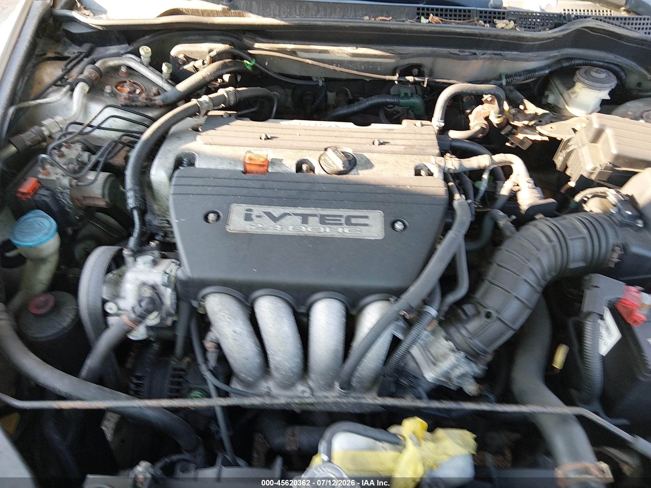 2007 Honda Accord 2.4 Lx Gray vin: 1HGCM564X7A061712
