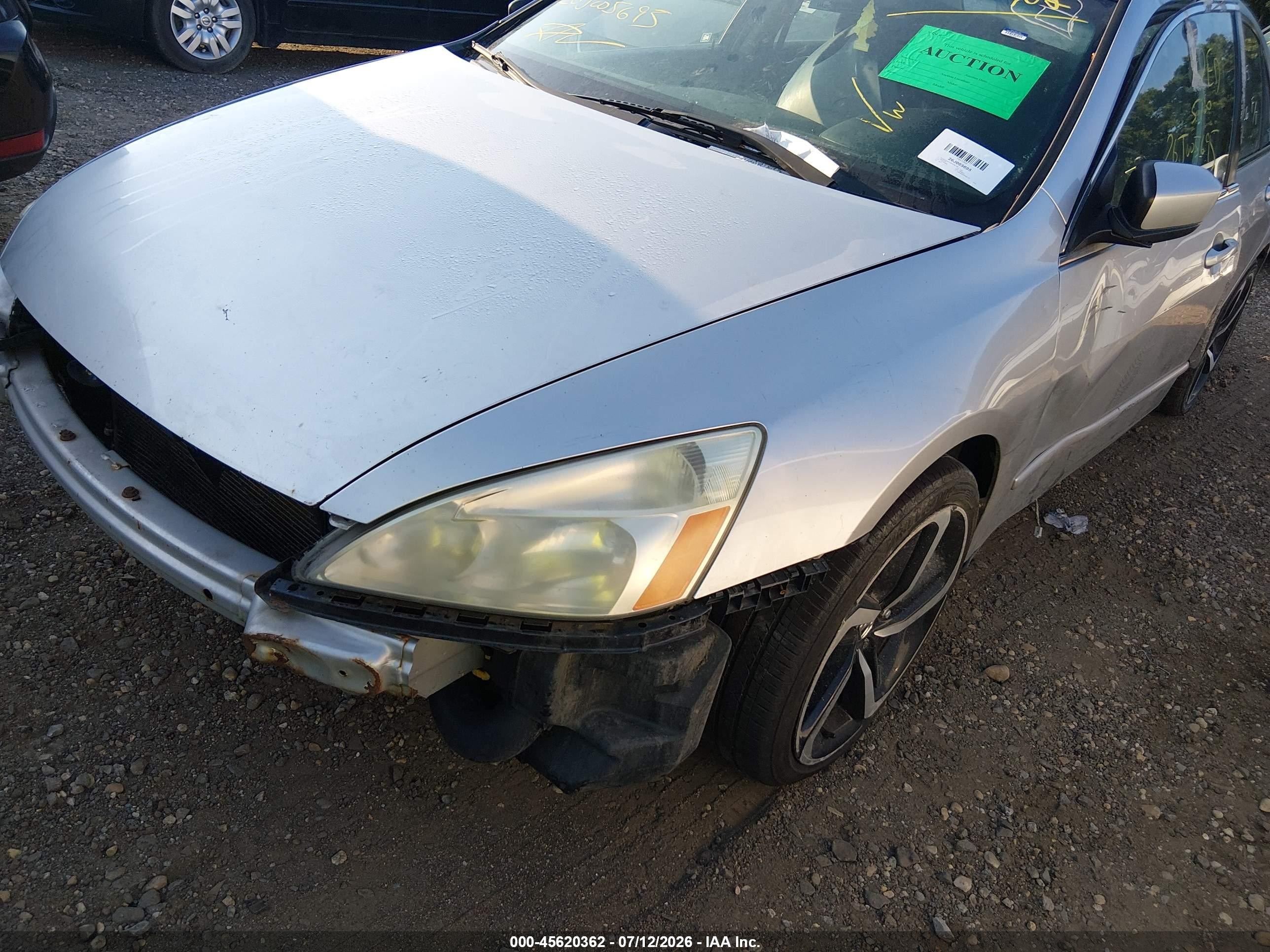 2007 Honda Accord 2.4 Lx Gray vin: 1HGCM564X7A061712