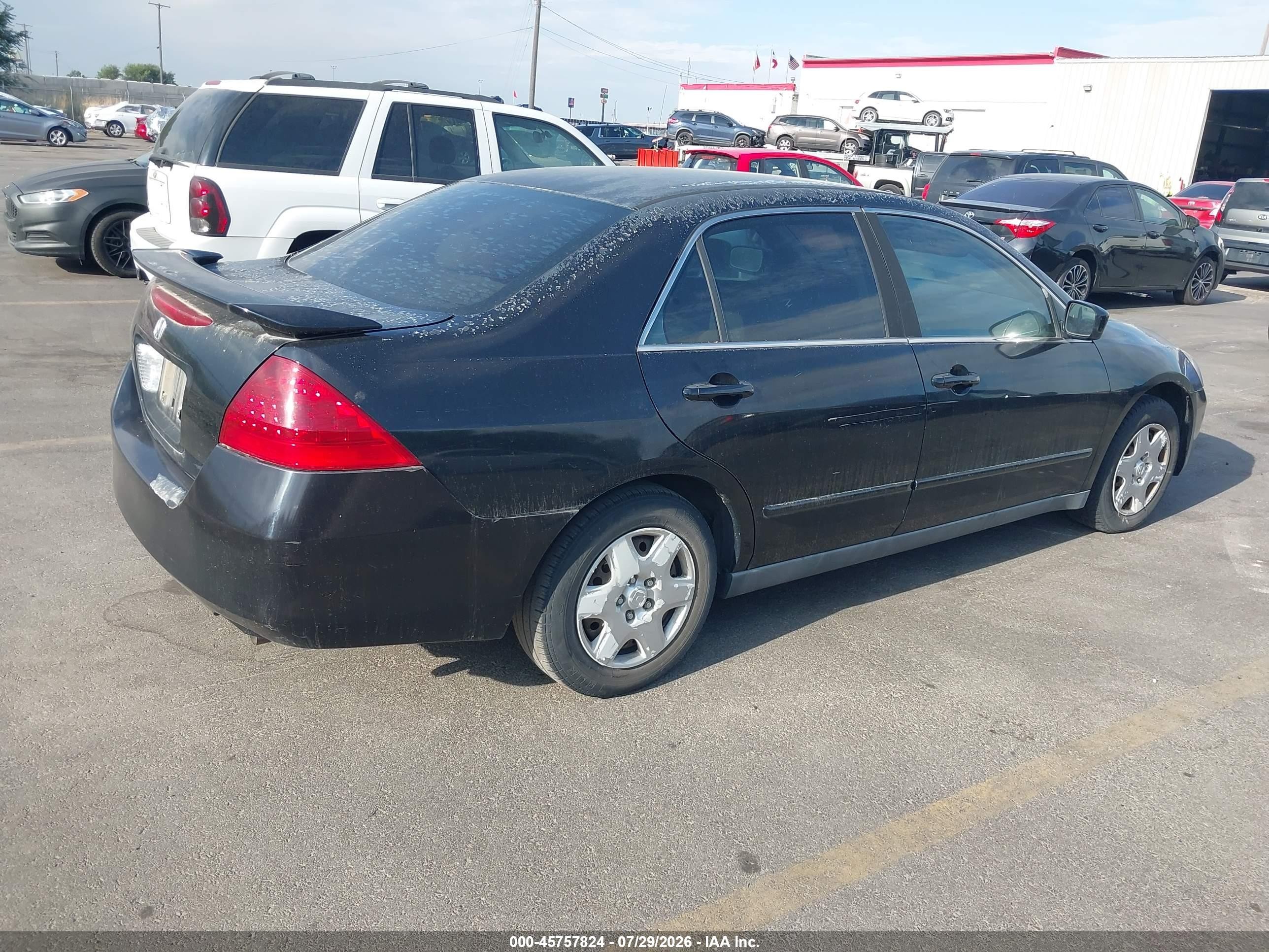 2007 Honda Accord 2.4 Lx Blue vin: 1HGCM564X7A090451