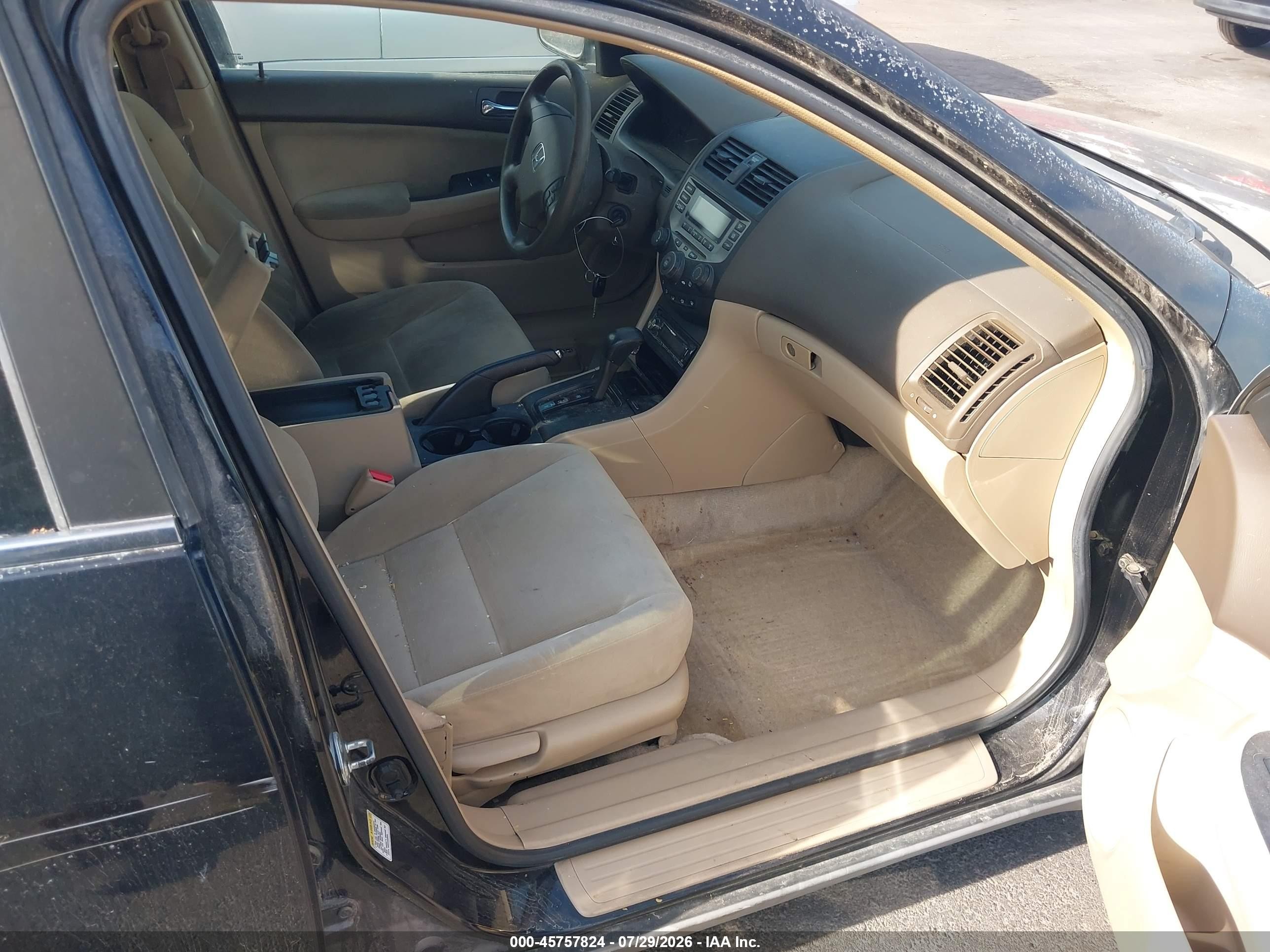 2007 Honda Accord 2.4 Lx Blue vin: 1HGCM564X7A090451