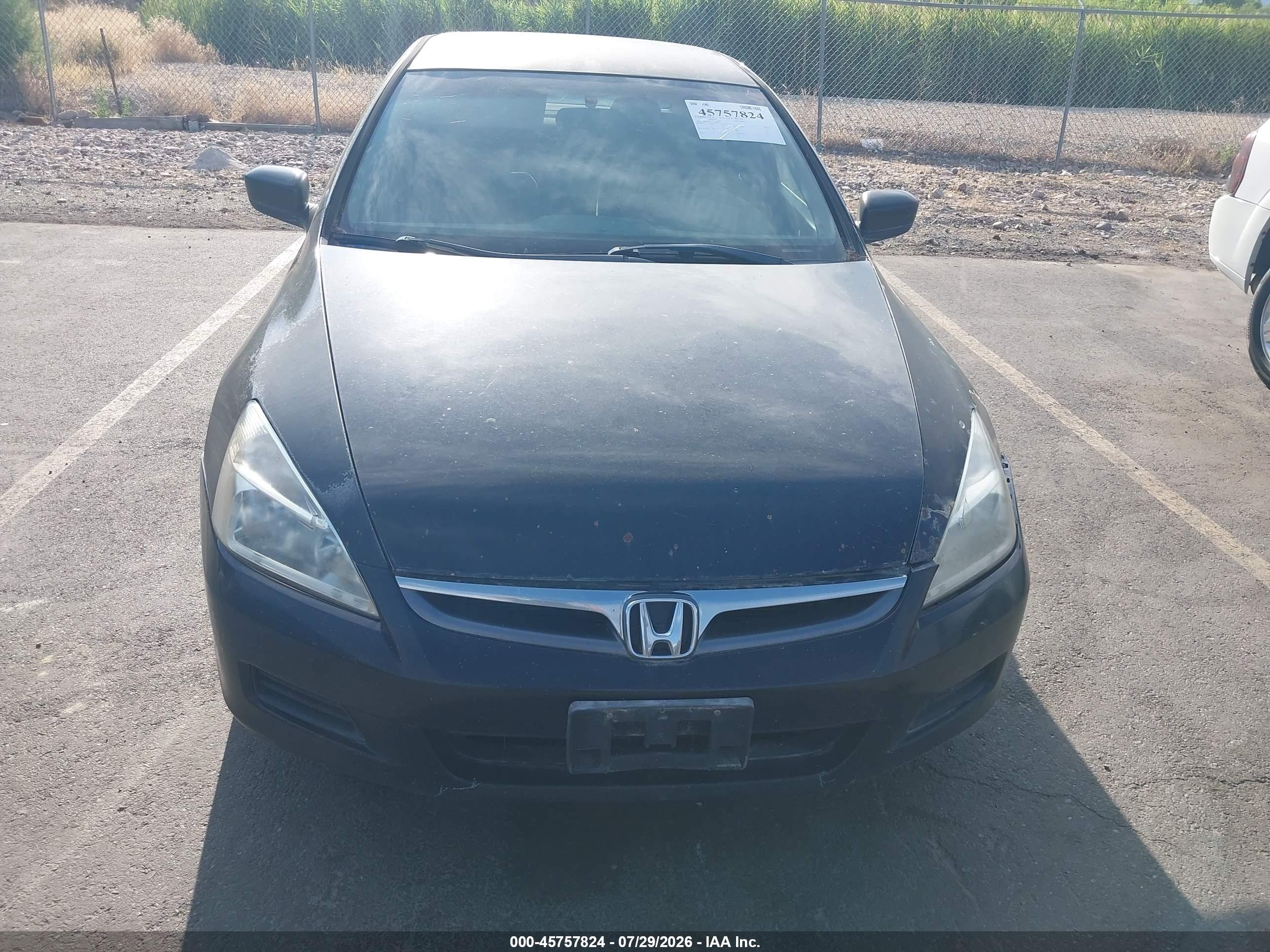 2007 Honda Accord 2.4 Lx Blue vin: 1HGCM564X7A090451