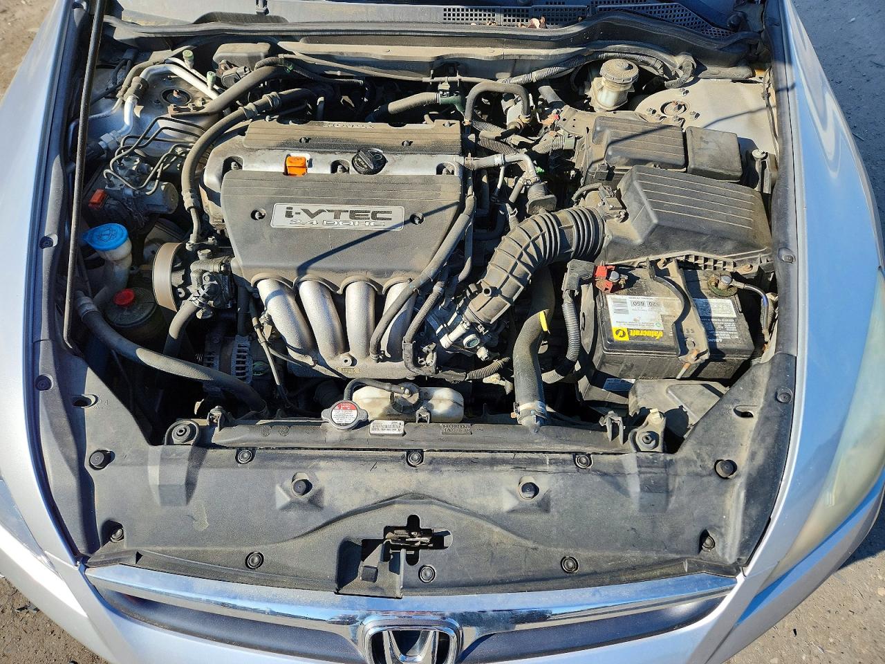 2007 Honda Accord Lx Silver vin: 1HGCM564X7A101660