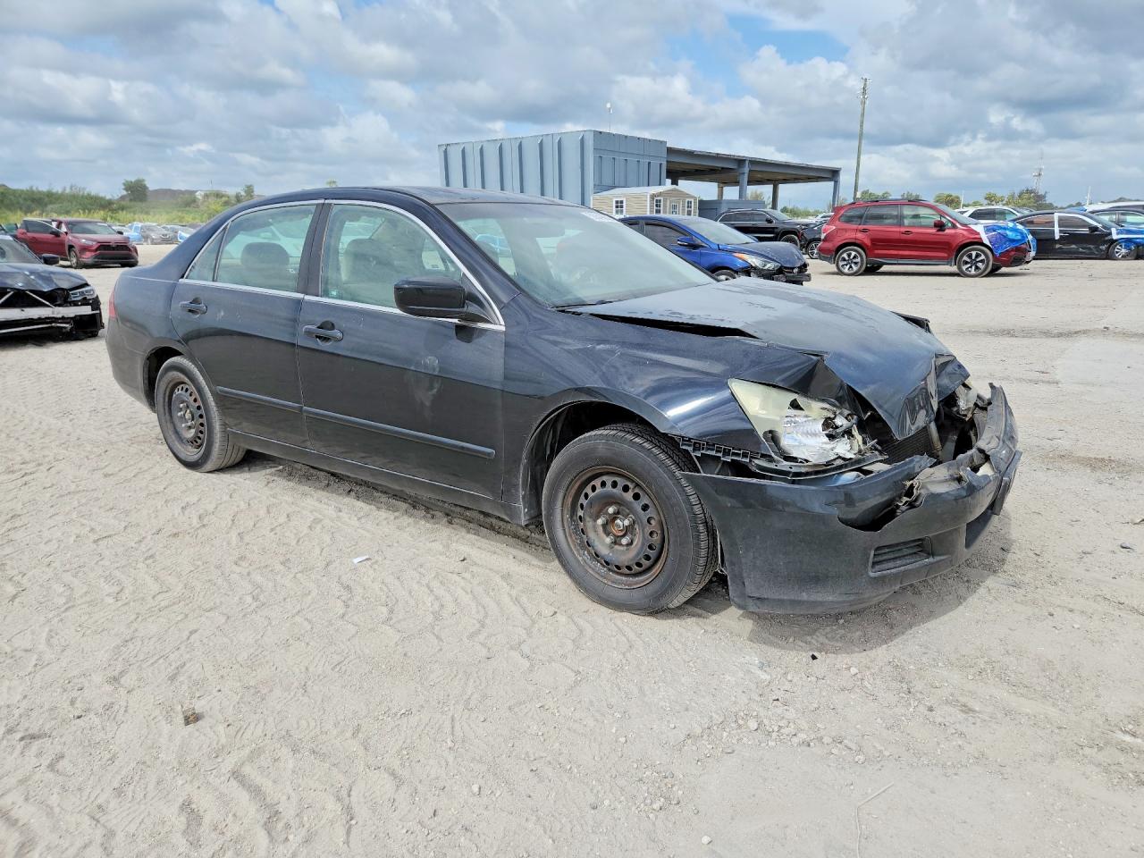 2007 Honda Accord Lx Black vin: 1HGCM564X7A105515