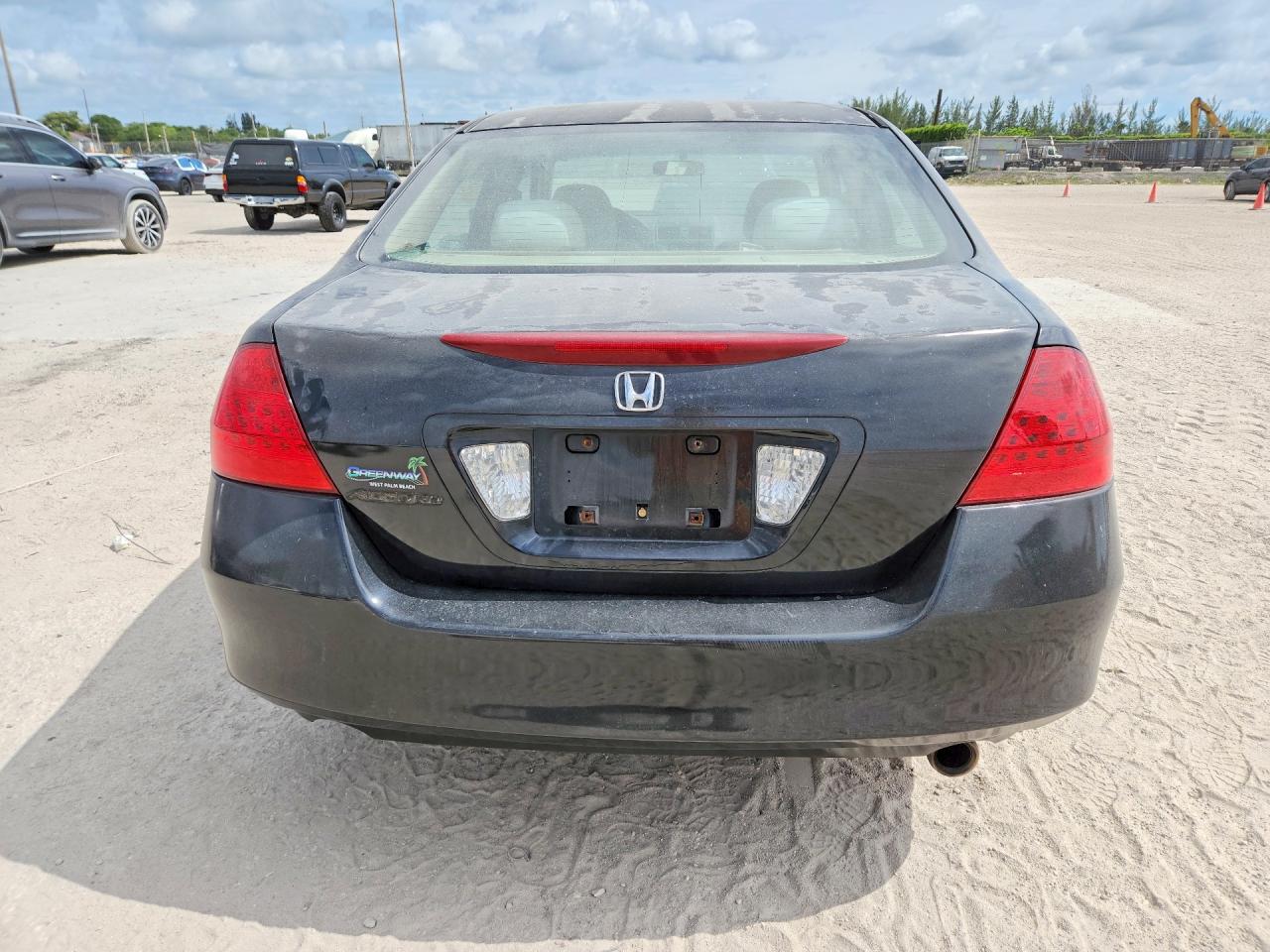 2007 Honda Accord Lx Black vin: 1HGCM564X7A105515