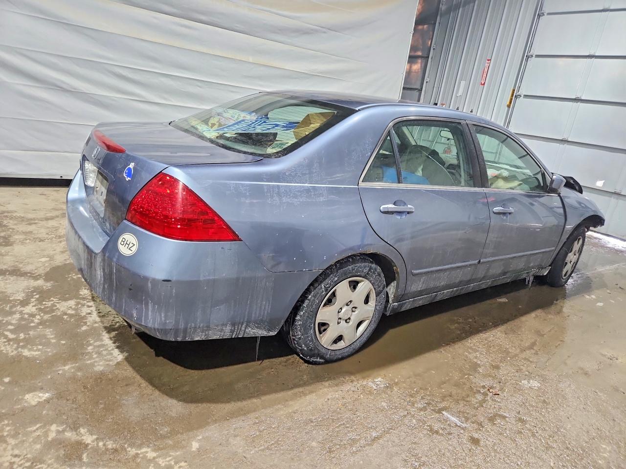 2007 Honda Accord Lx Gray vin: 1HGCM564X7A123416