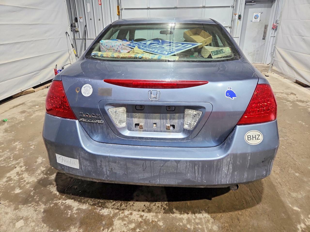 2007 Honda Accord Lx Gray vin: 1HGCM564X7A123416