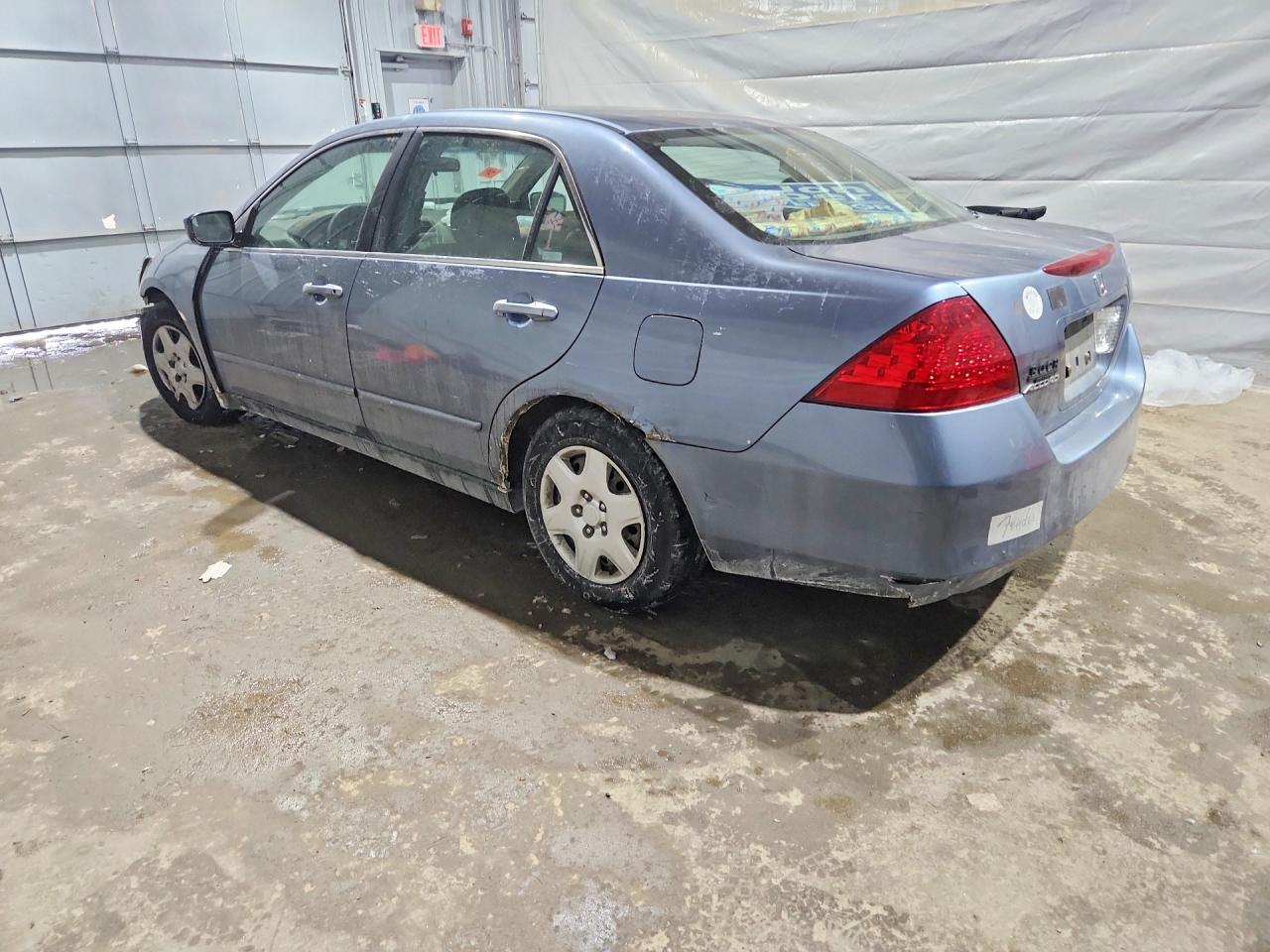 2007 Honda Accord Lx Gray vin: 1HGCM564X7A123416
