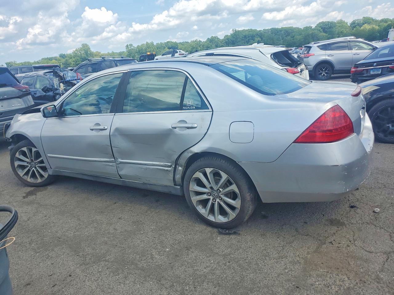 2007 Honda Accord Lx Серый vin: 1HGCM564X7A148249