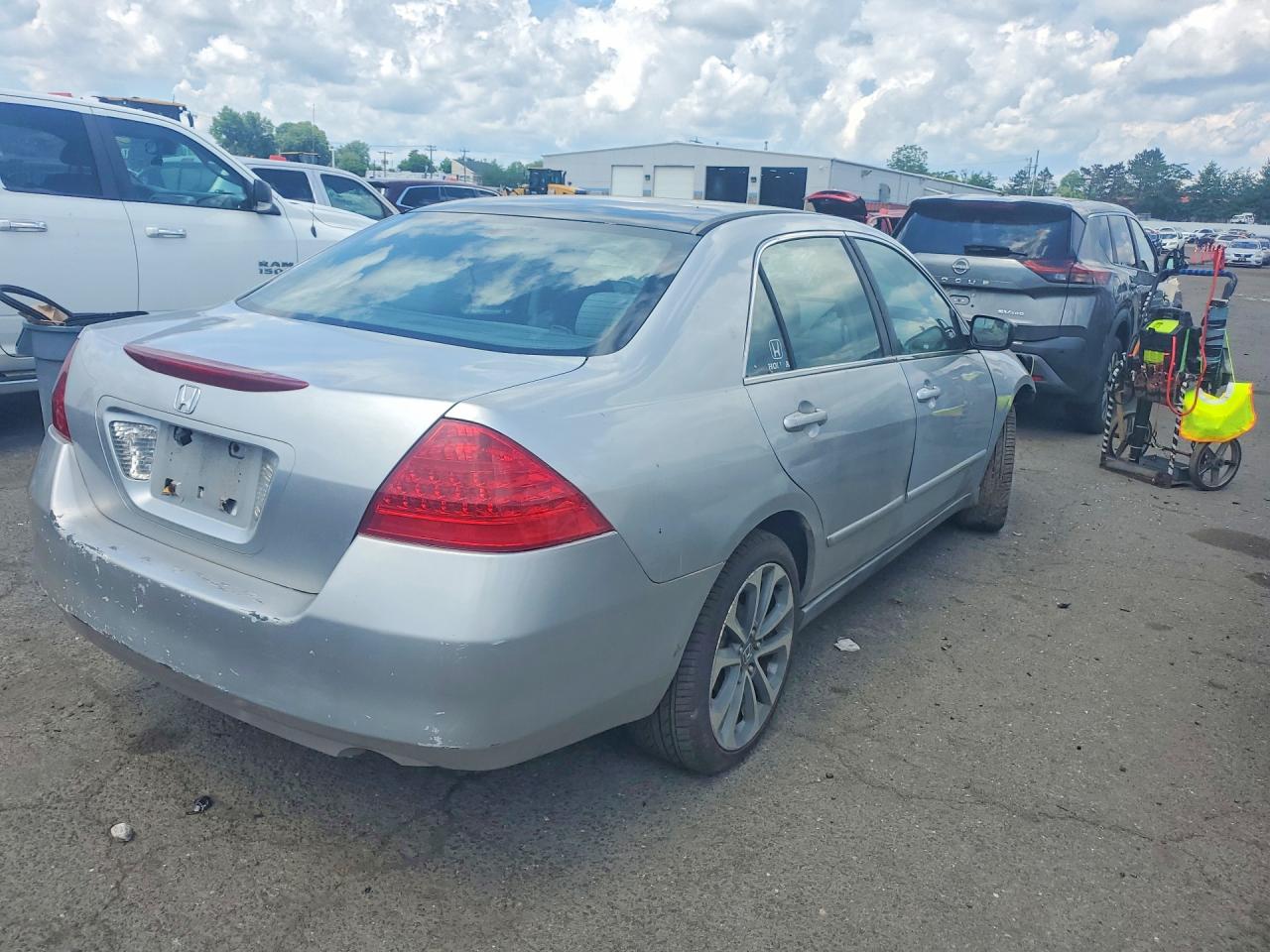 2007 Honda Accord Lx Серый vin: 1HGCM564X7A148249