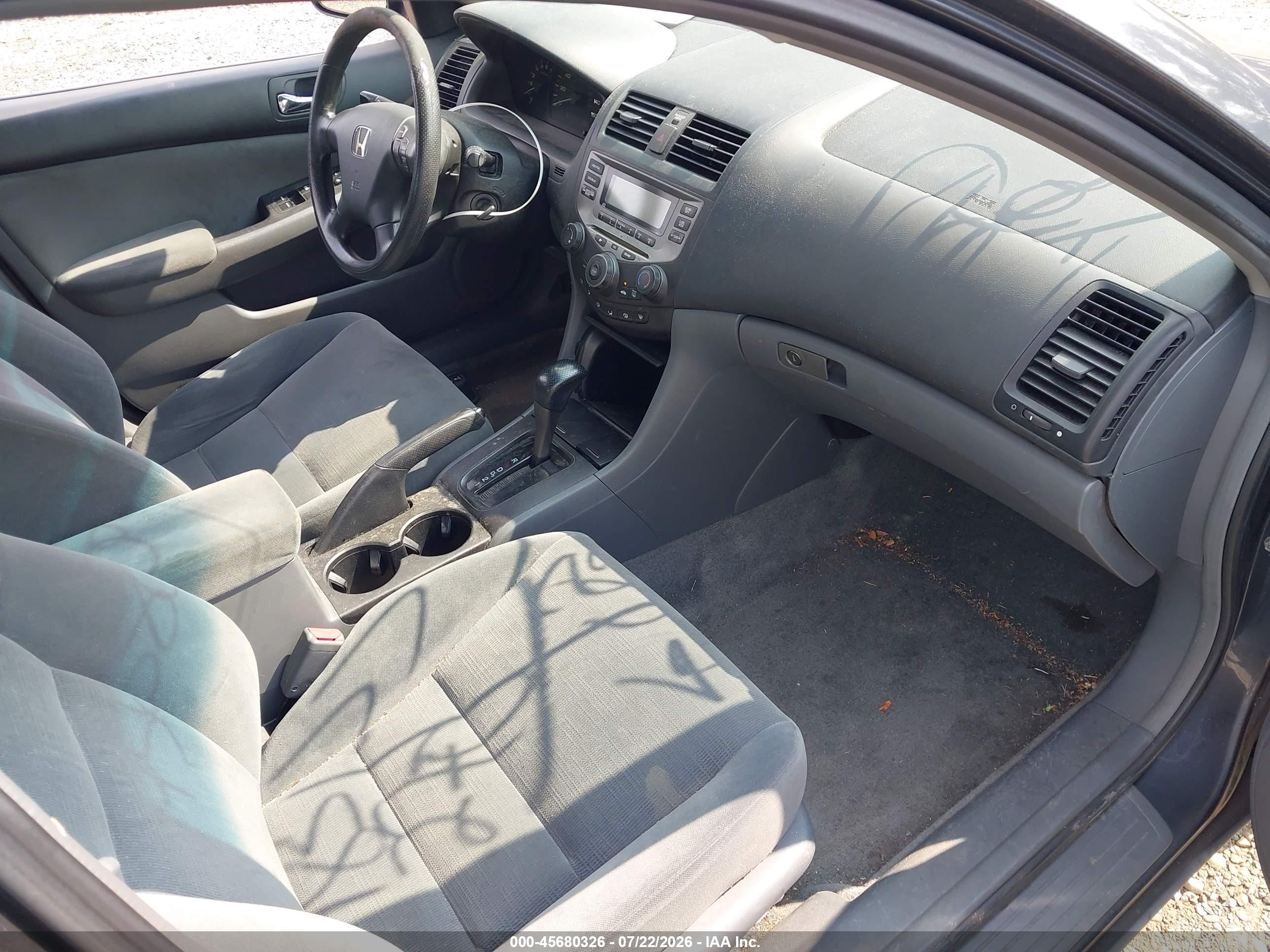 2007 Honda Accord 2.4 Lx Blue vin: 1HGCM564X7A210362