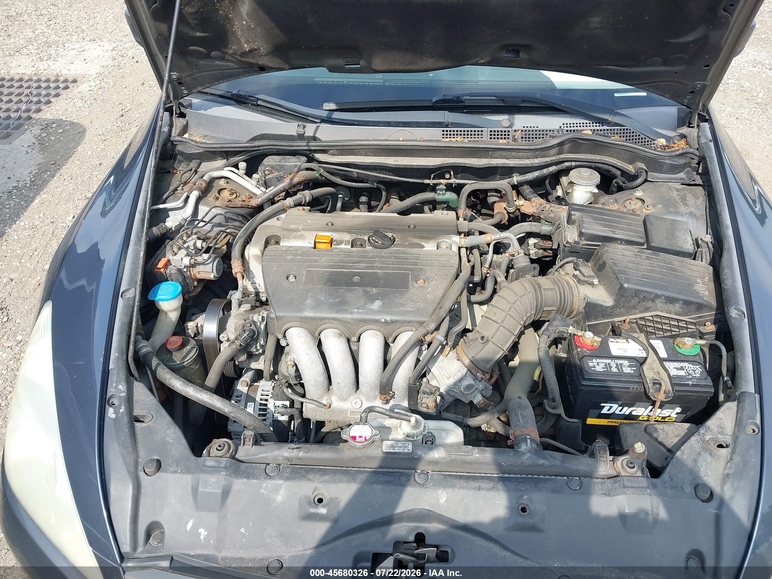 2007 Honda Accord 2.4 Lx Blue vin: 1HGCM564X7A210362