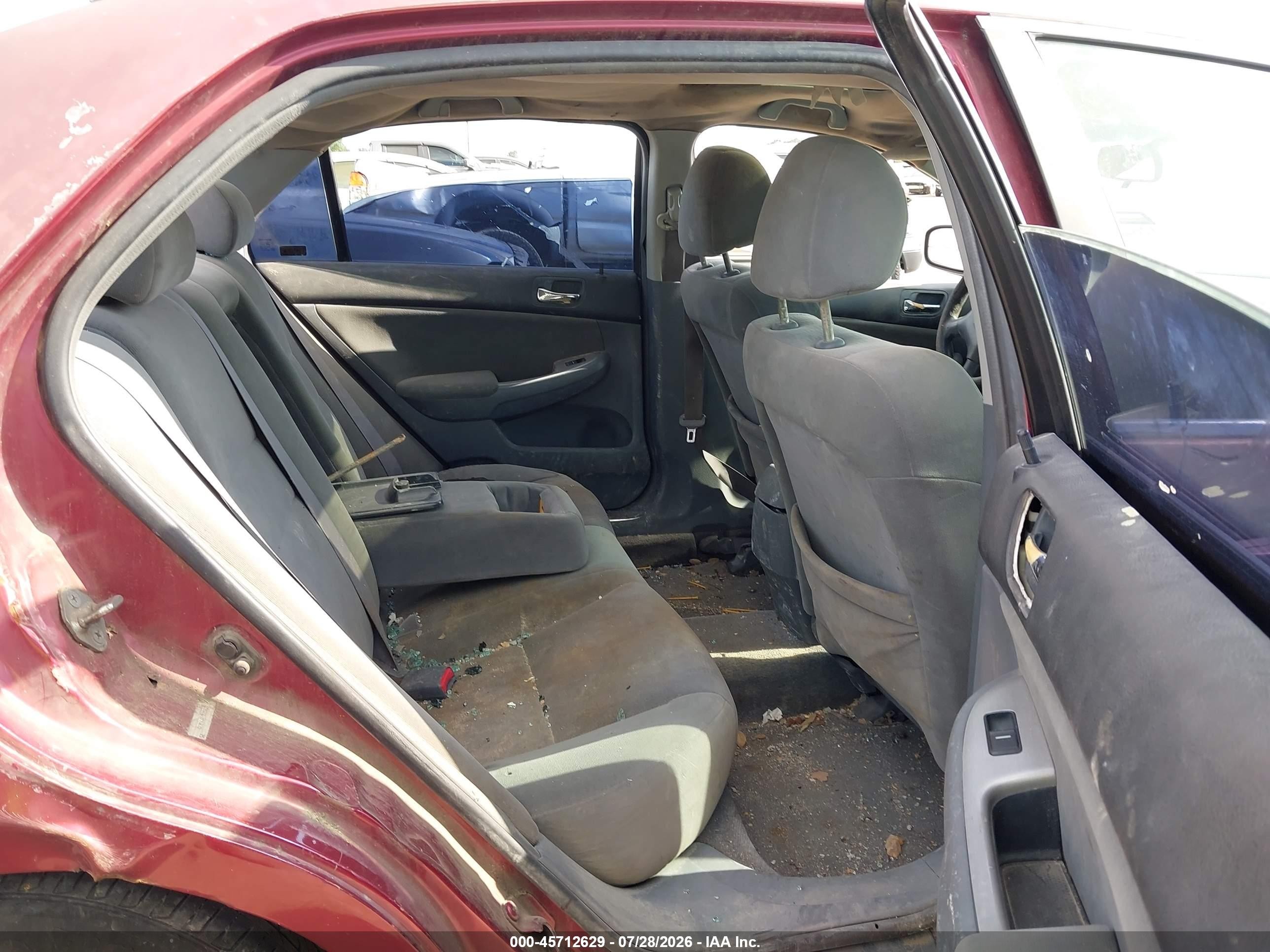 2003 Honda Accord 2.4 Ex Красный vin: 1HGCM56603A054957