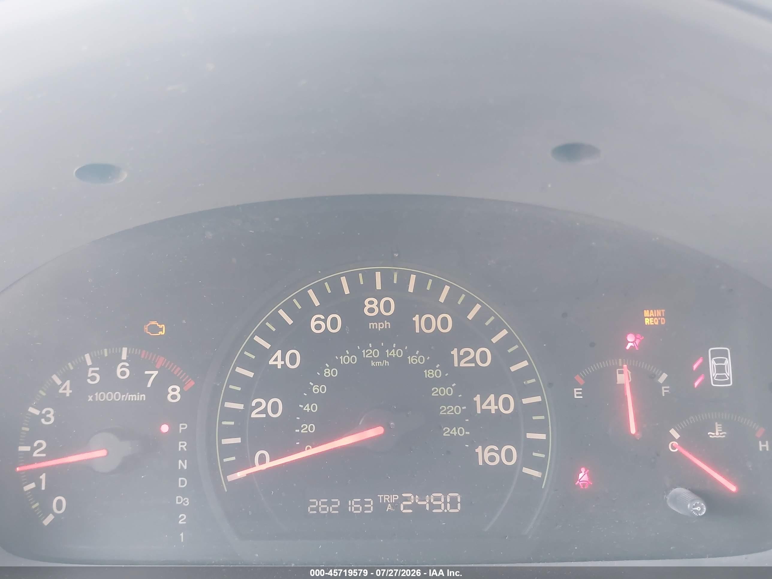 2003 Honda Accord 2.4 Ex Maroon vin: 1HGCM56603A081978