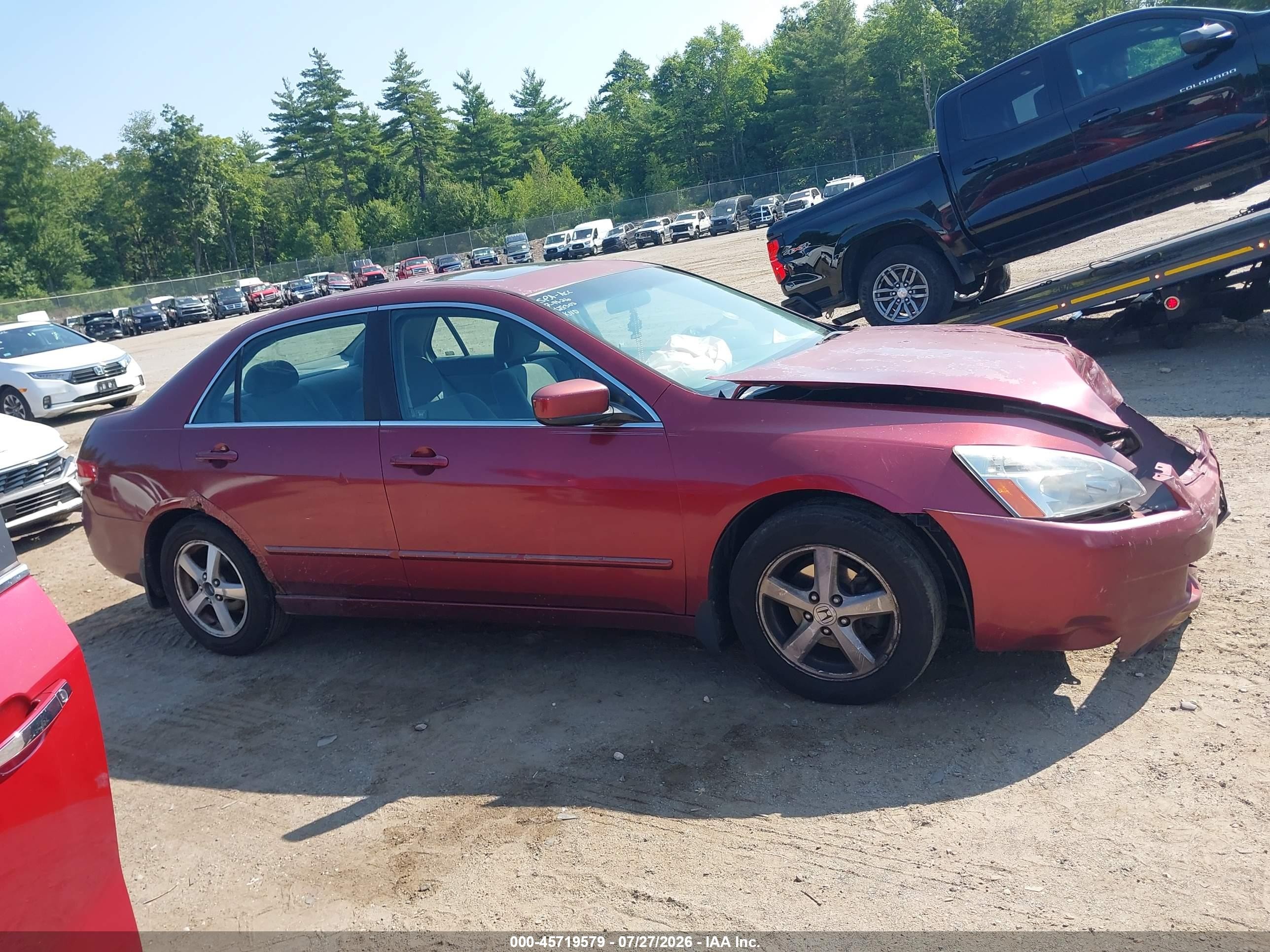 2003 Honda Accord 2.4 Ex Maroon vin: 1HGCM56603A081978