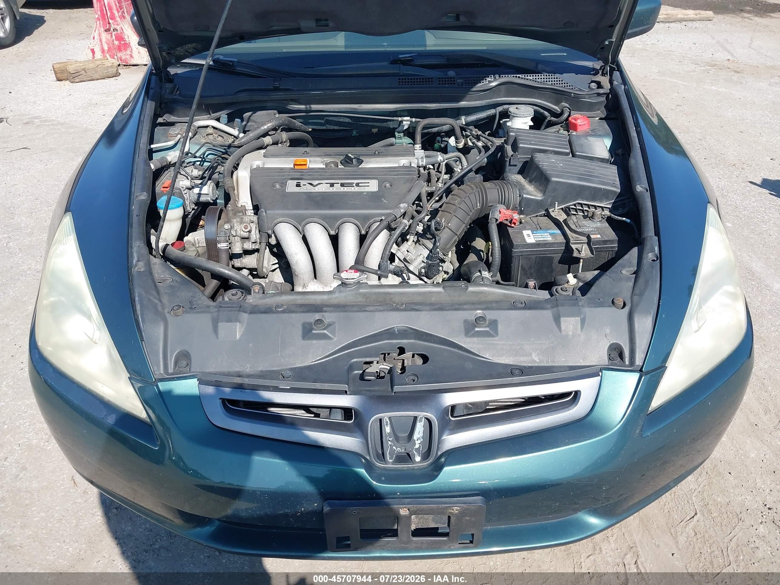 2003 Honda Accord 2.4 Ex Green vin: 1HGCM56603A085190