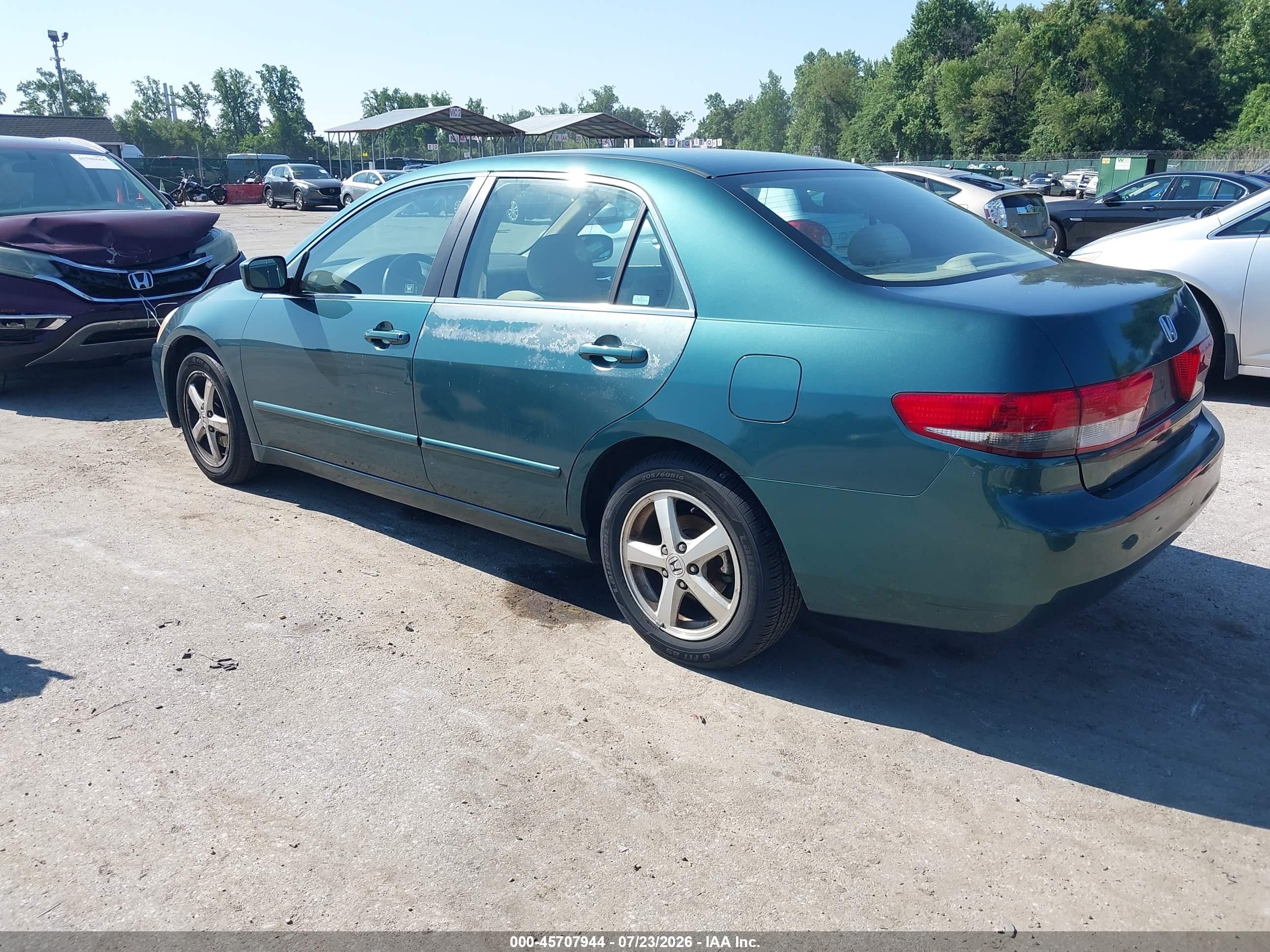 2003 Honda Accord 2.4 Ex Green vin: 1HGCM56603A085190