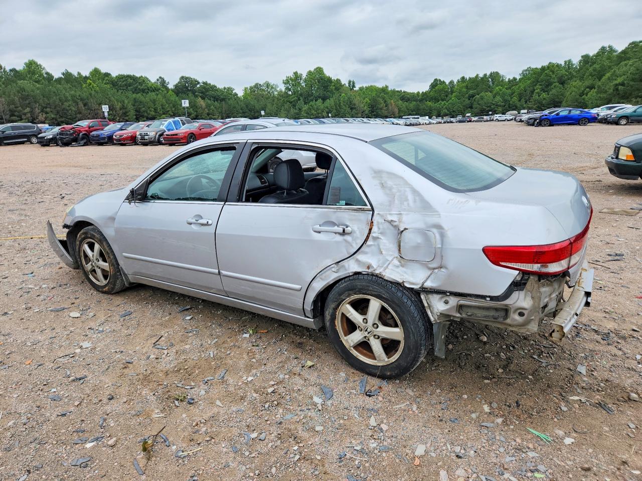 2003 Honda Accord Ex Silver vin: 1HGCM56603A111187