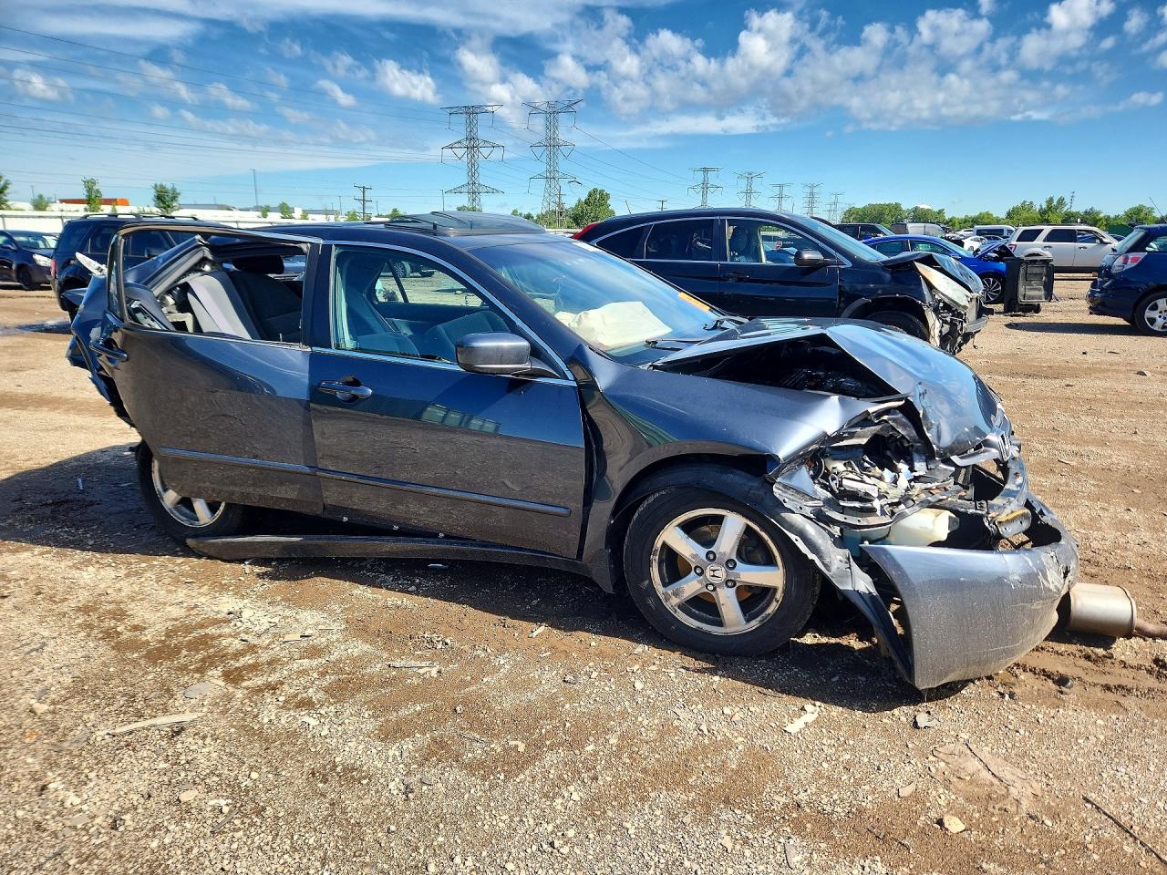 2003 Honda Accord Ex Gray vin: 1HGCM56603A111268
