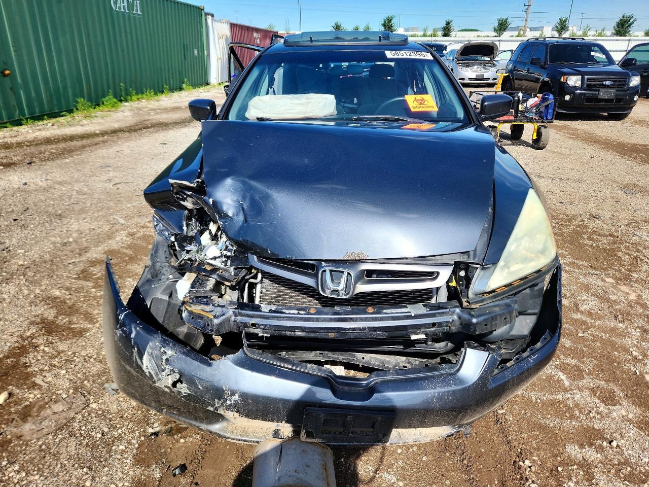 2003 Honda Accord Ex Gray vin: 1HGCM56603A111268