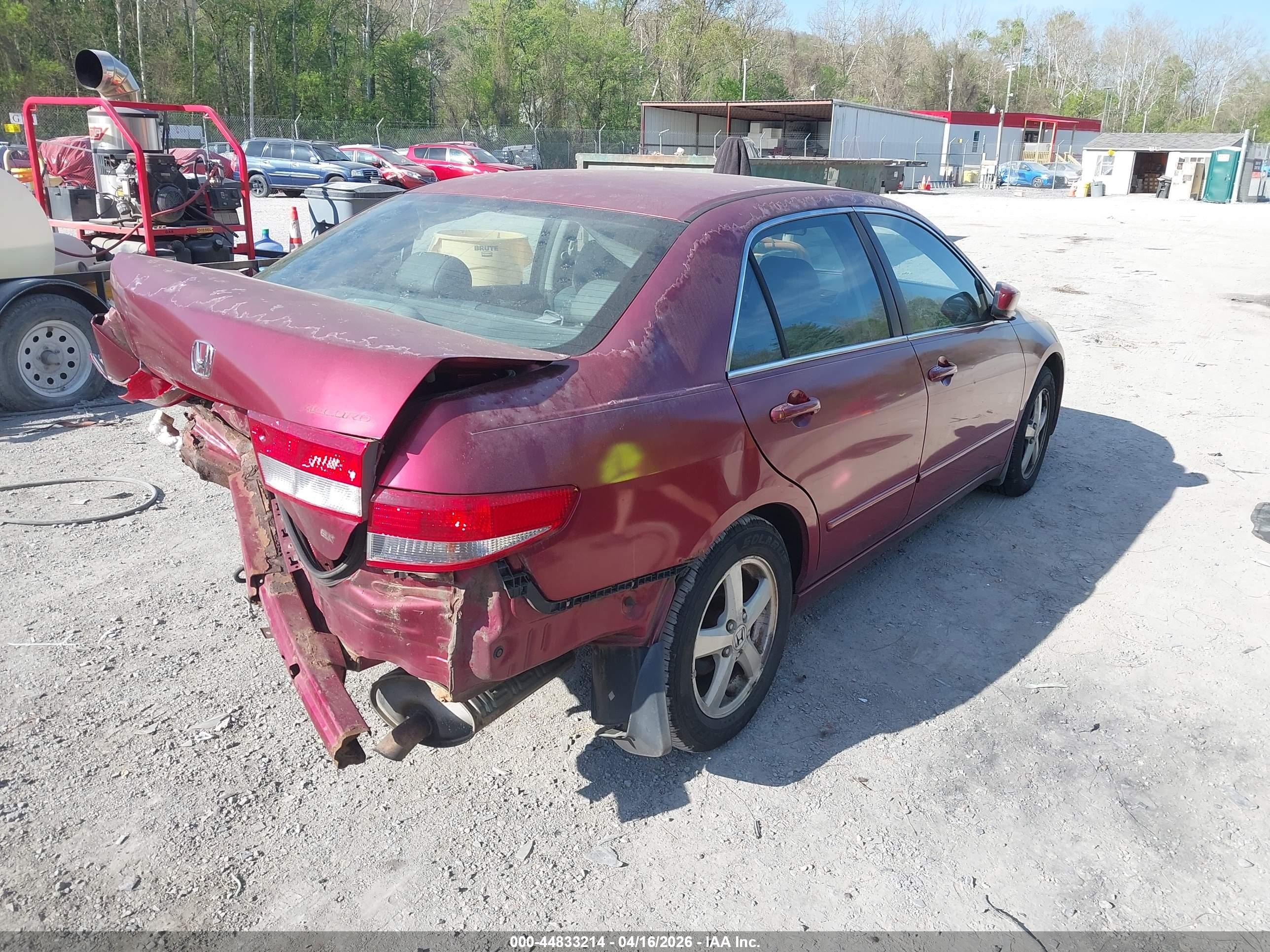 2003 Honda Accord 2.4 Ex Бордовый vin: 1HGCM56603A138535
