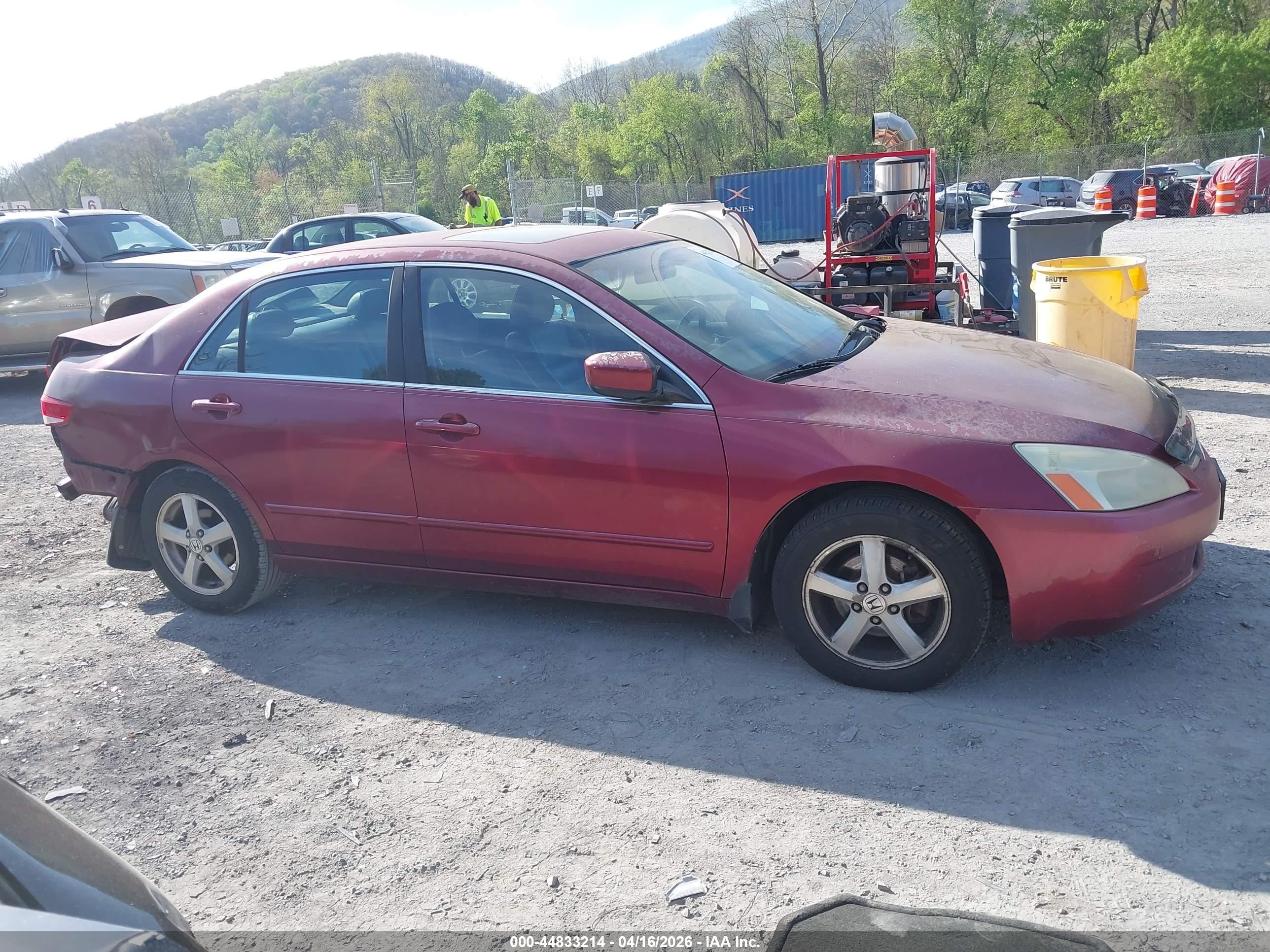 2003 Honda Accord 2.4 Ex Бордовый vin: 1HGCM56603A138535