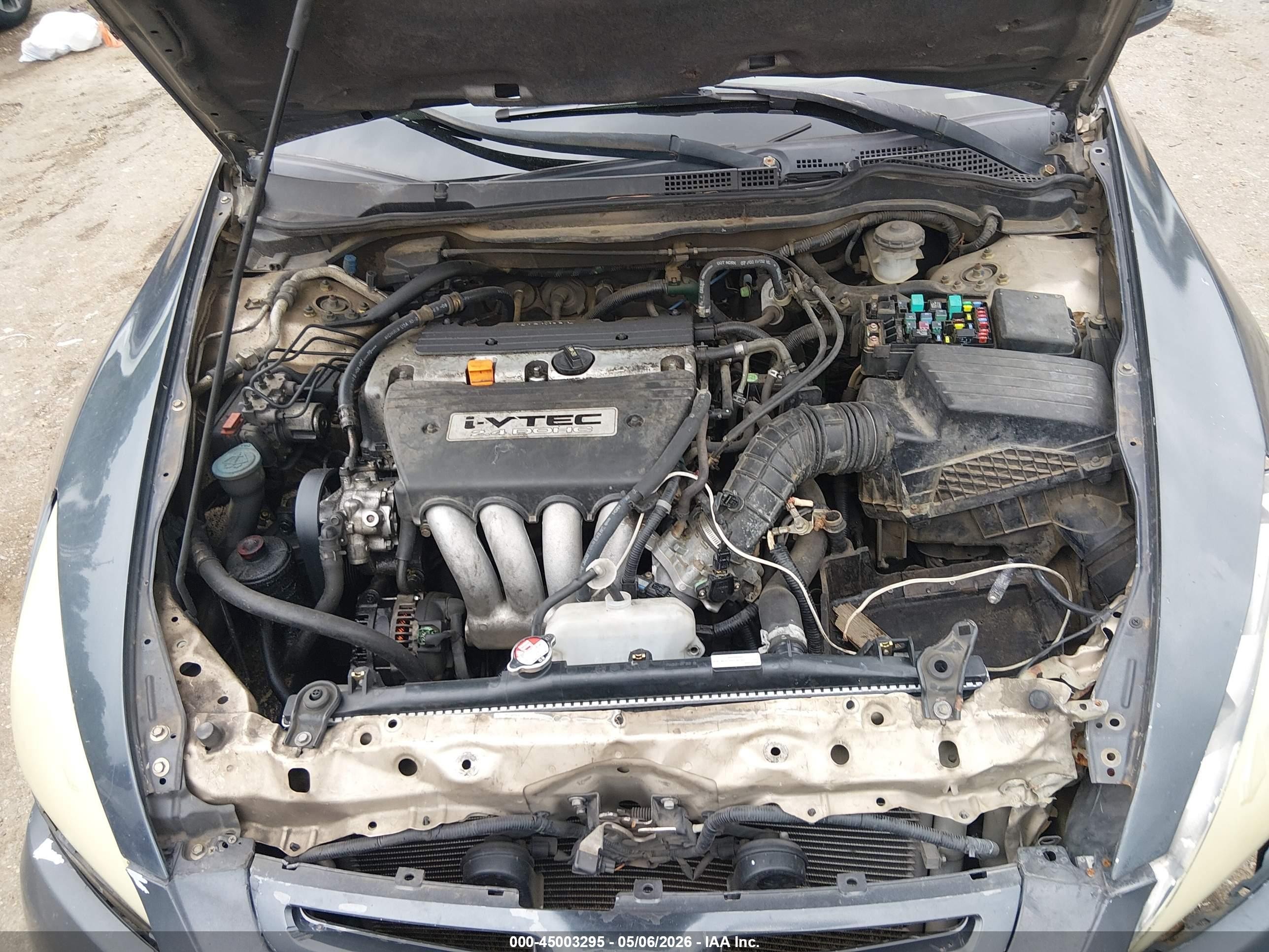 2004 Honda Accord 2.4 Ex Gray vin: 1HGCM56604A030904