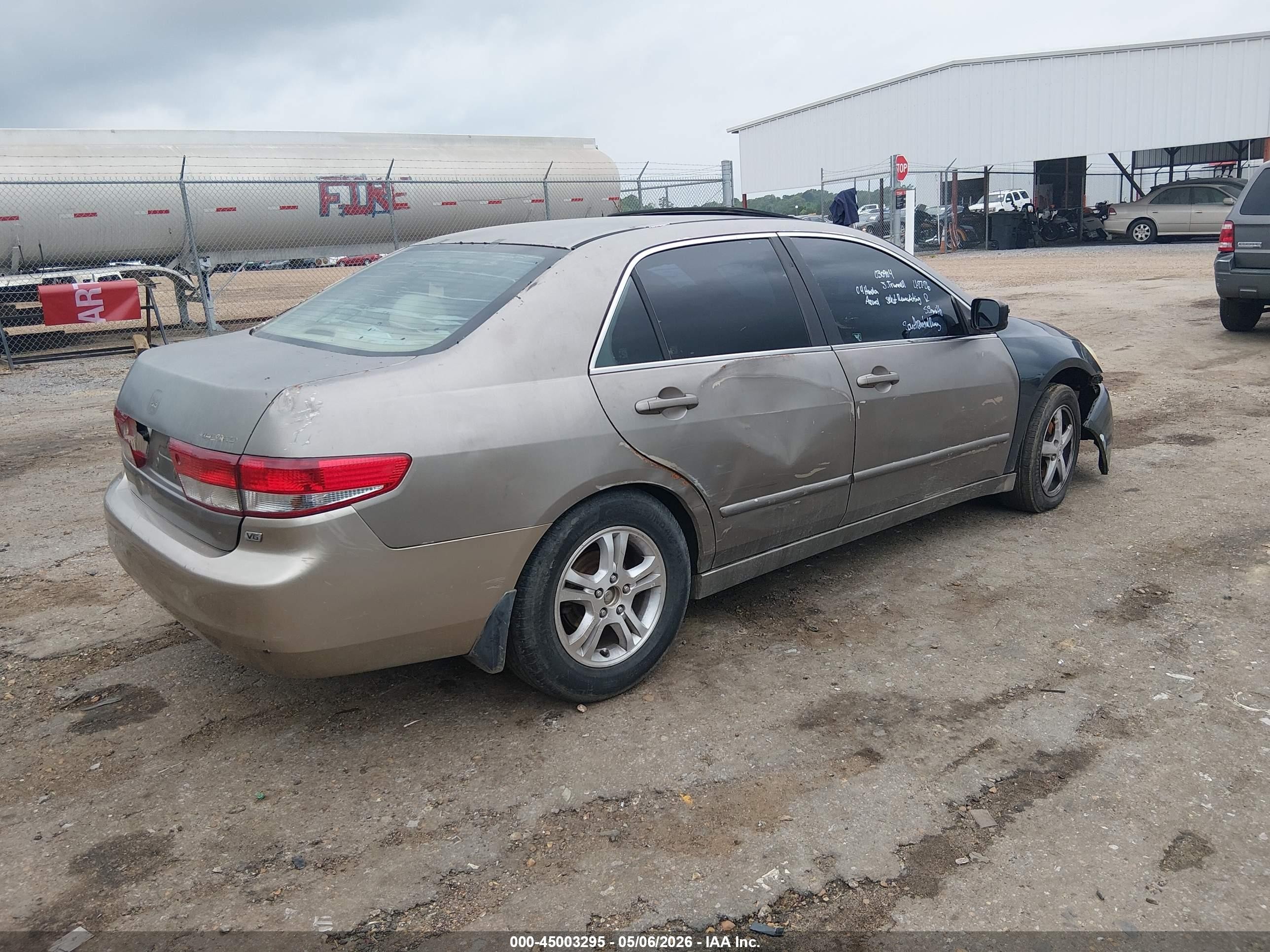 2004 Honda Accord 2.4 Ex Gray vin: 1HGCM56604A030904
