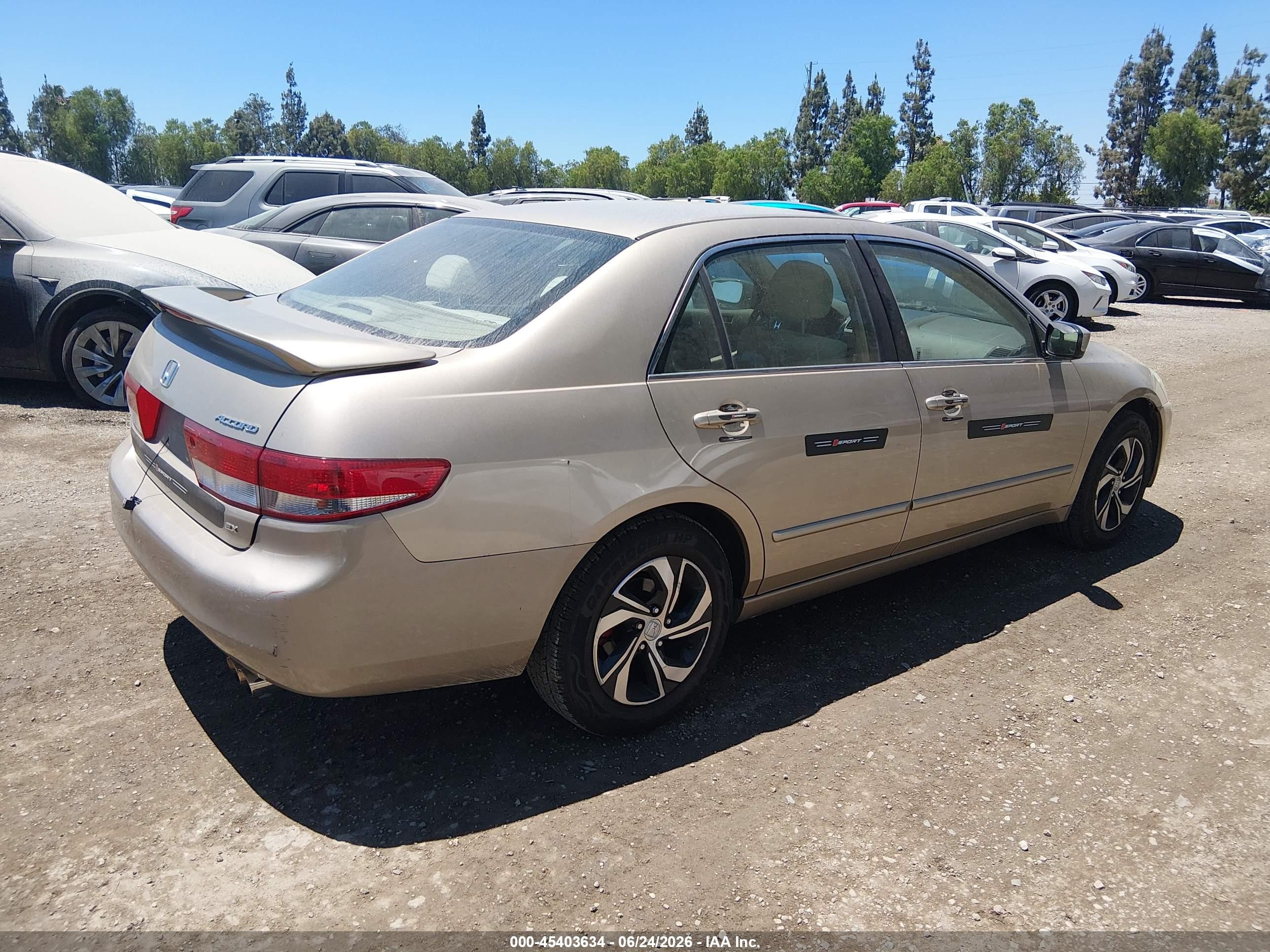 2004 Honda Accord 2.4 Ex Gray vin: 1HGCM56604A124894