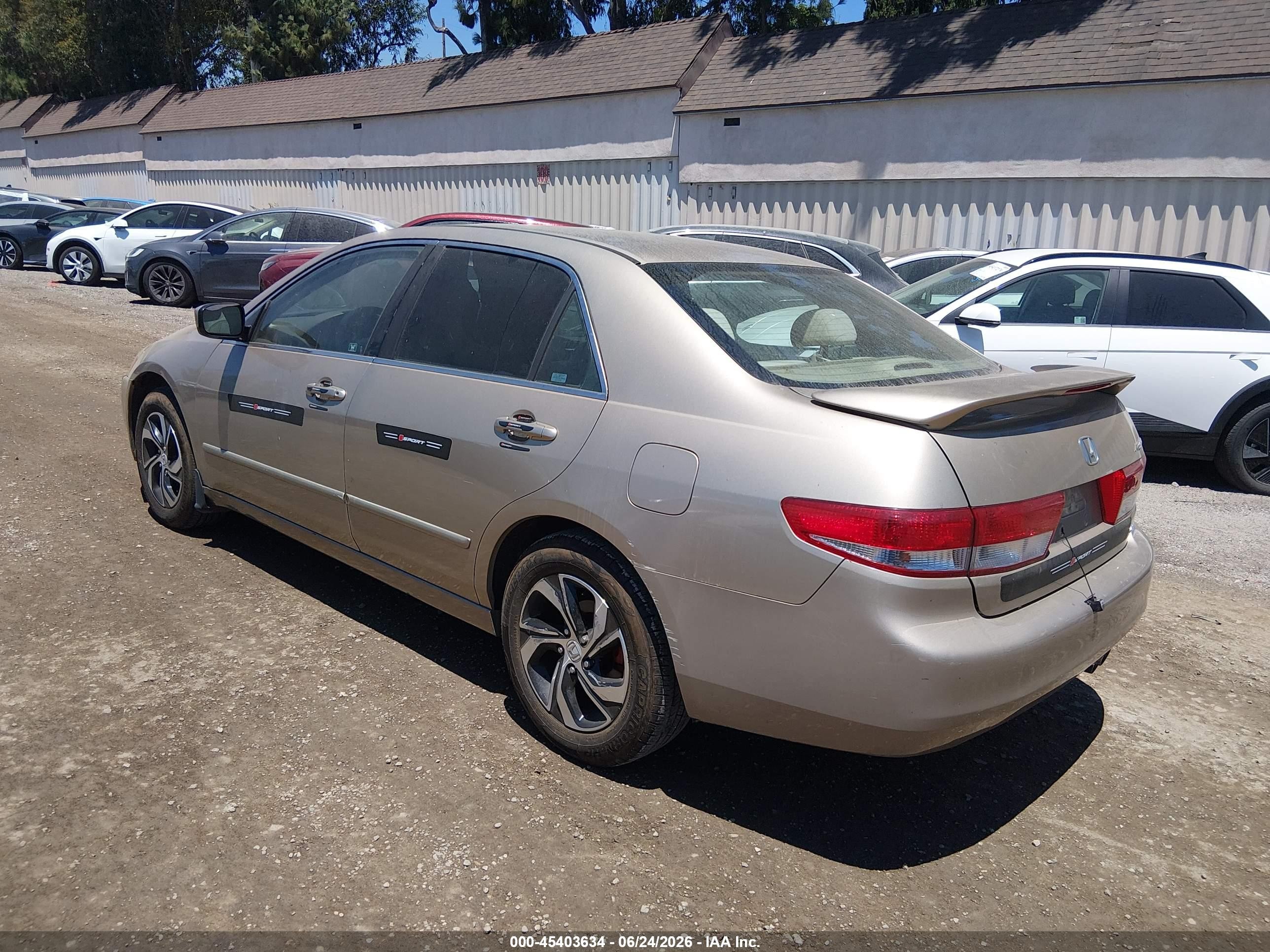 2004 Honda Accord 2.4 Ex Gray vin: 1HGCM56604A124894