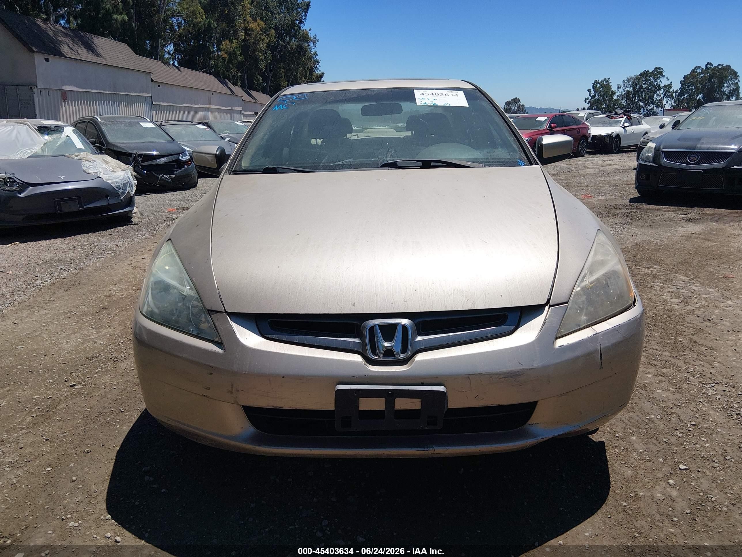 2004 Honda Accord 2.4 Ex Gray vin: 1HGCM56604A124894