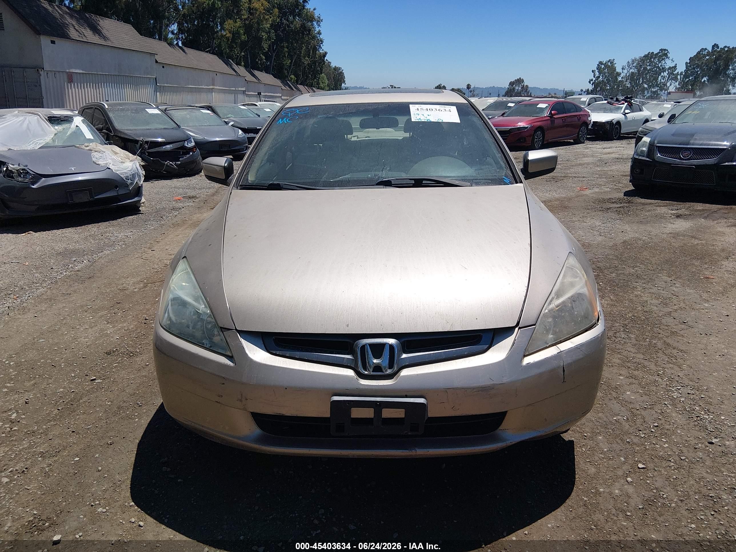 2004 Honda Accord 2.4 Ex Gray vin: 1HGCM56604A124894