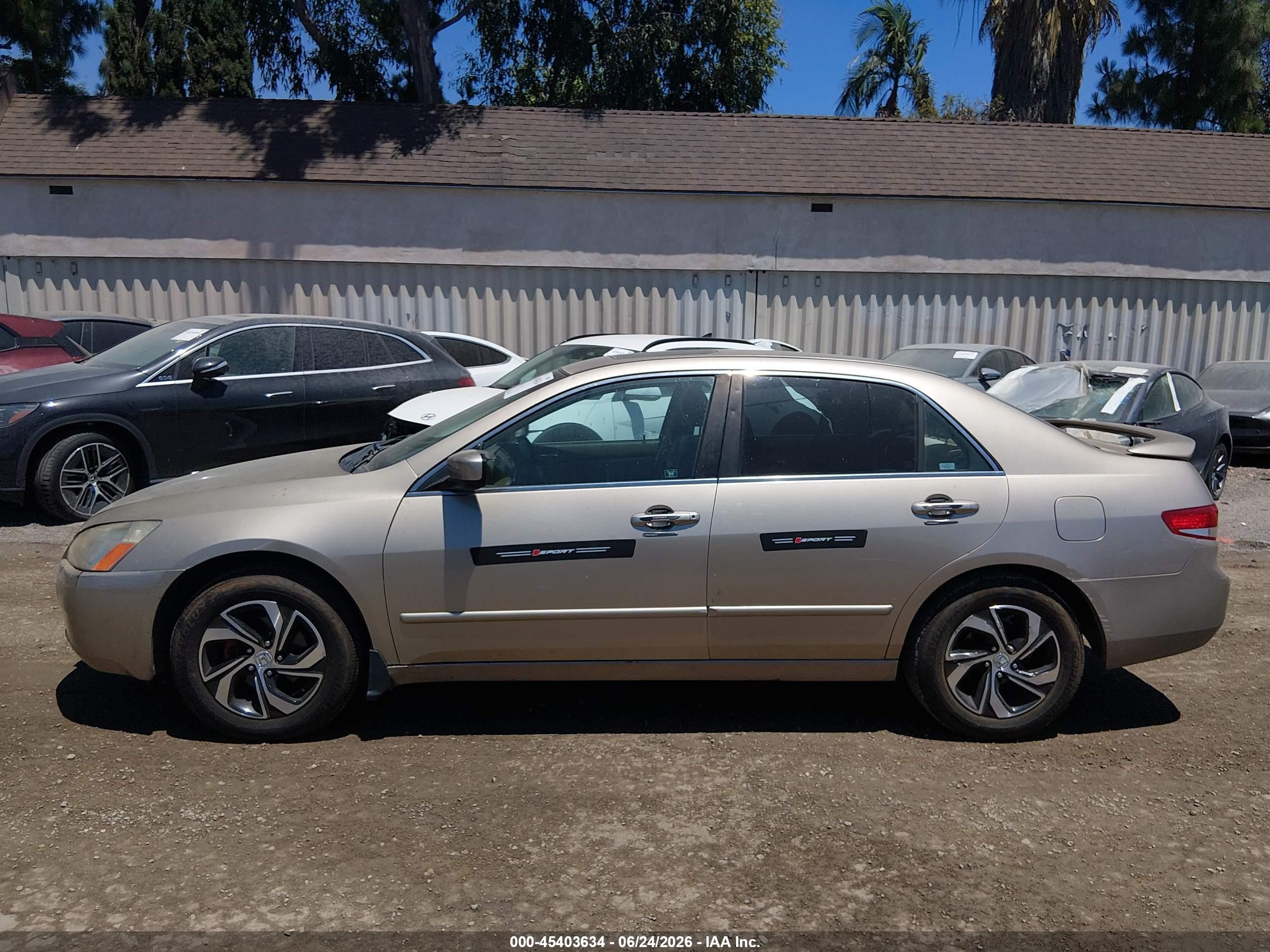 2004 Honda Accord 2.4 Ex Gray vin: 1HGCM56604A124894