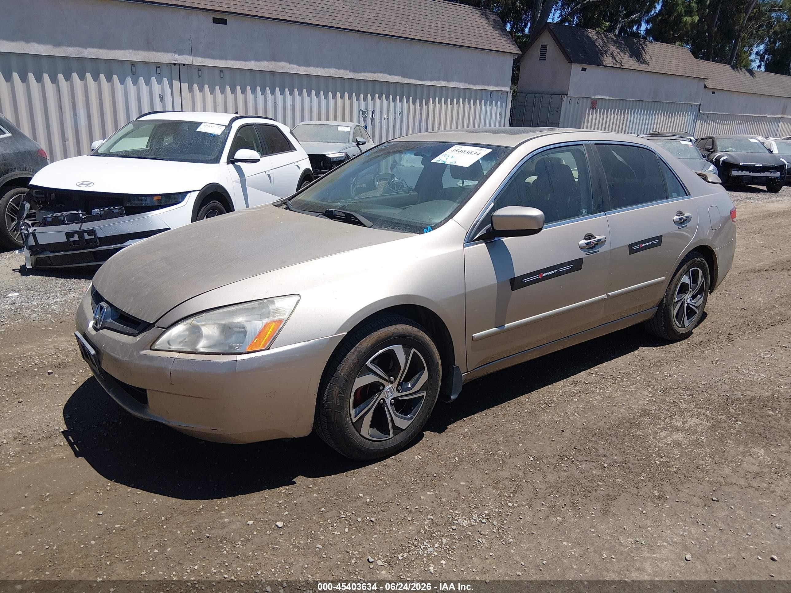 2004 Honda Accord 2.4 Ex Gray vin: 1HGCM56604A124894