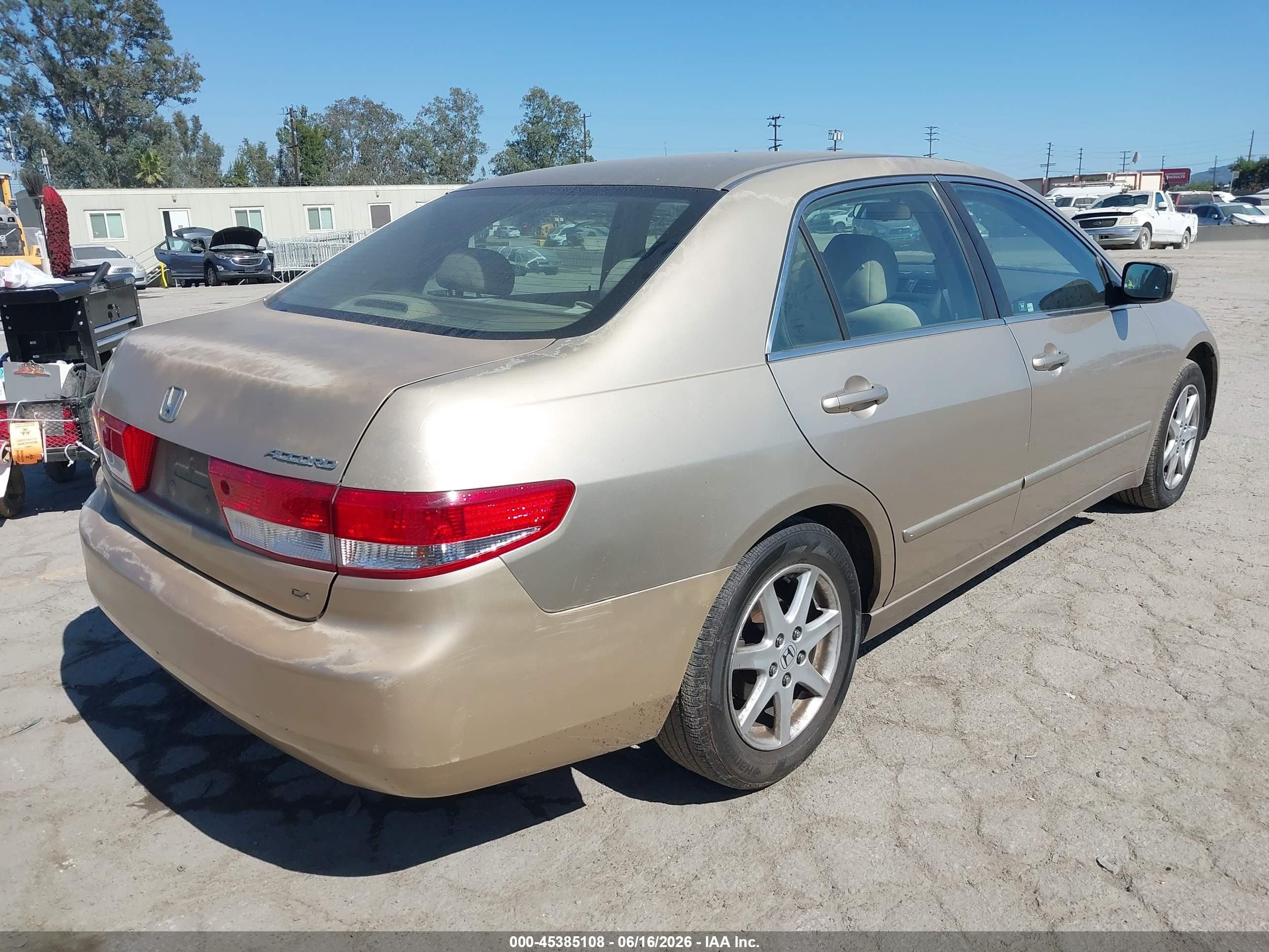 2004 Honda Accord 2.4 Ex Gold vin: 1HGCM56604A167129