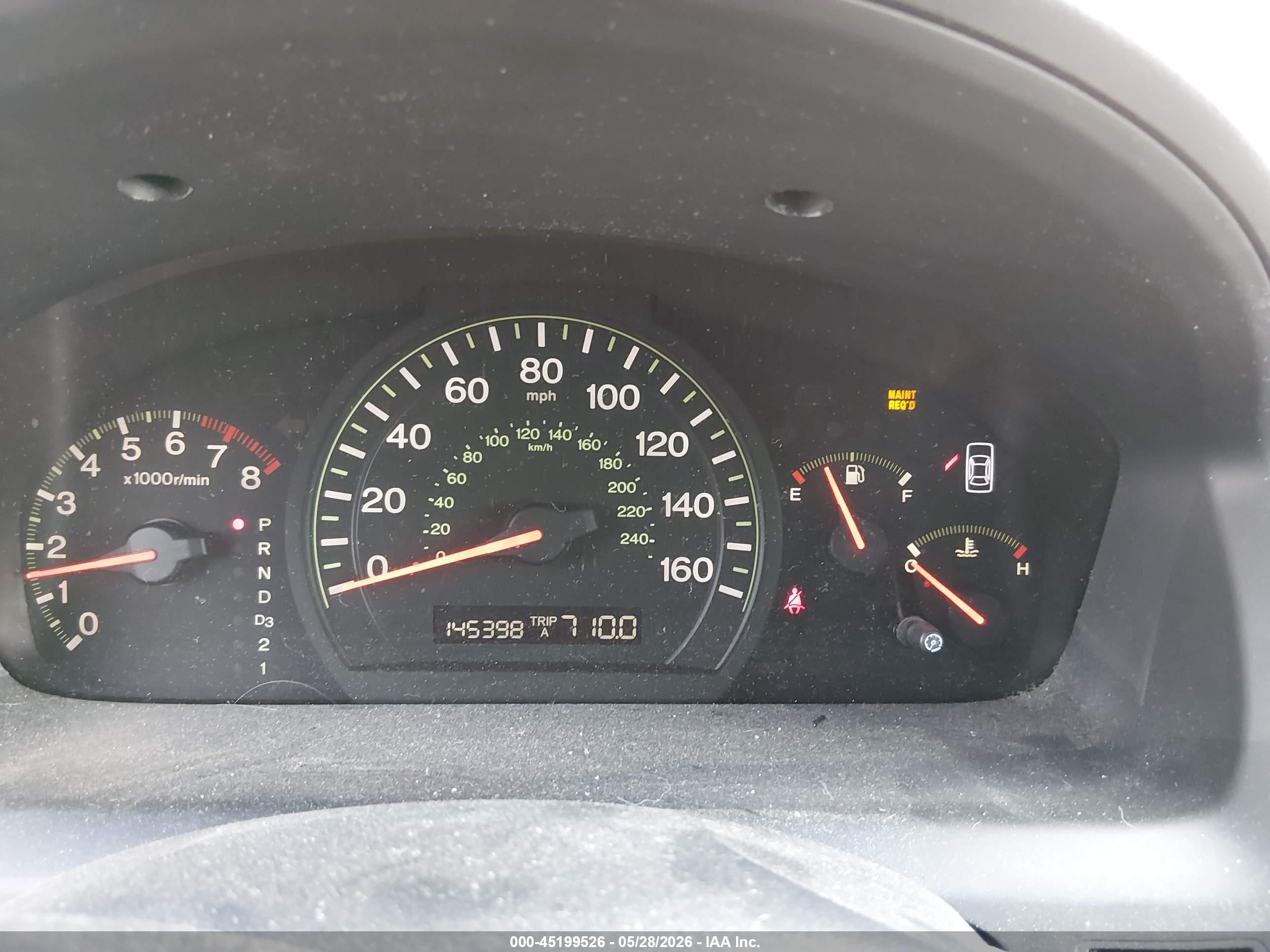 2003 Honda Accord 2.4 Ex Red vin: 1HGCM56613A002933