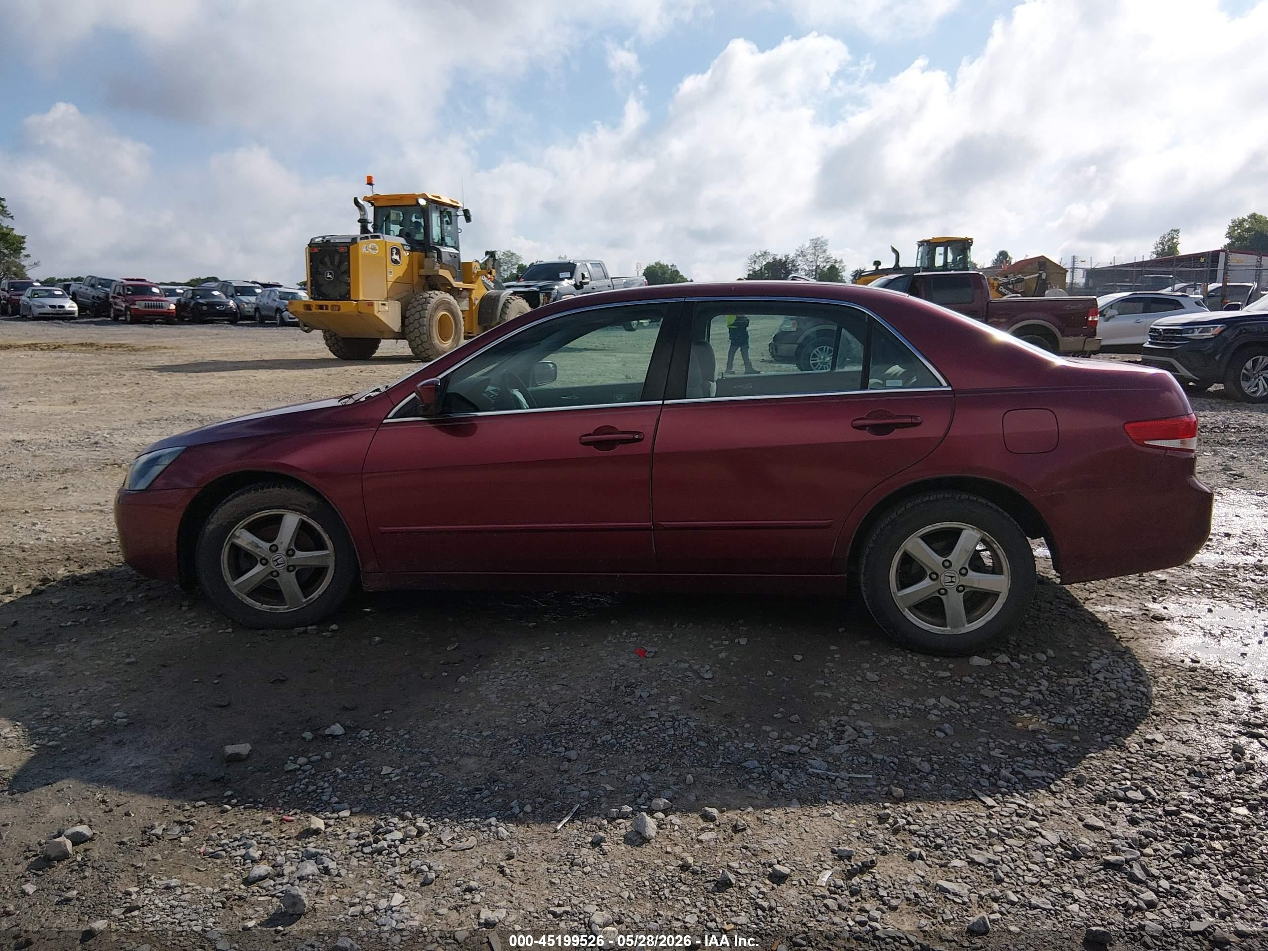 2003 Honda Accord 2.4 Ex Red vin: 1HGCM56613A002933