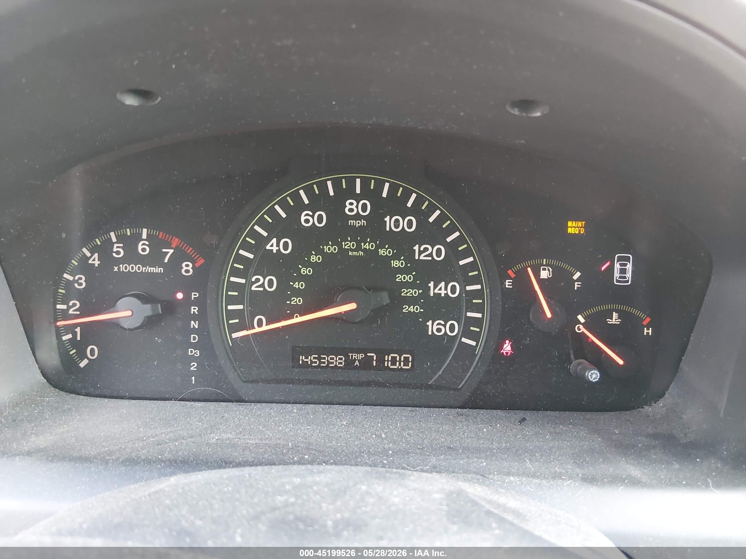 2003 Honda Accord 2.4 Ex Red vin: 1HGCM56613A002933