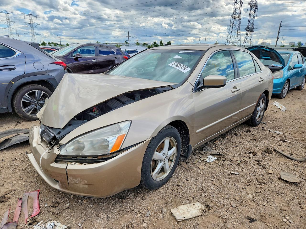 2003 Honda Accord Ex Tan vin: 1HGCM56613A129892