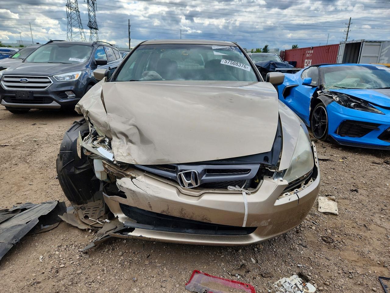 2003 Honda Accord Ex Tan vin: 1HGCM56613A129892
