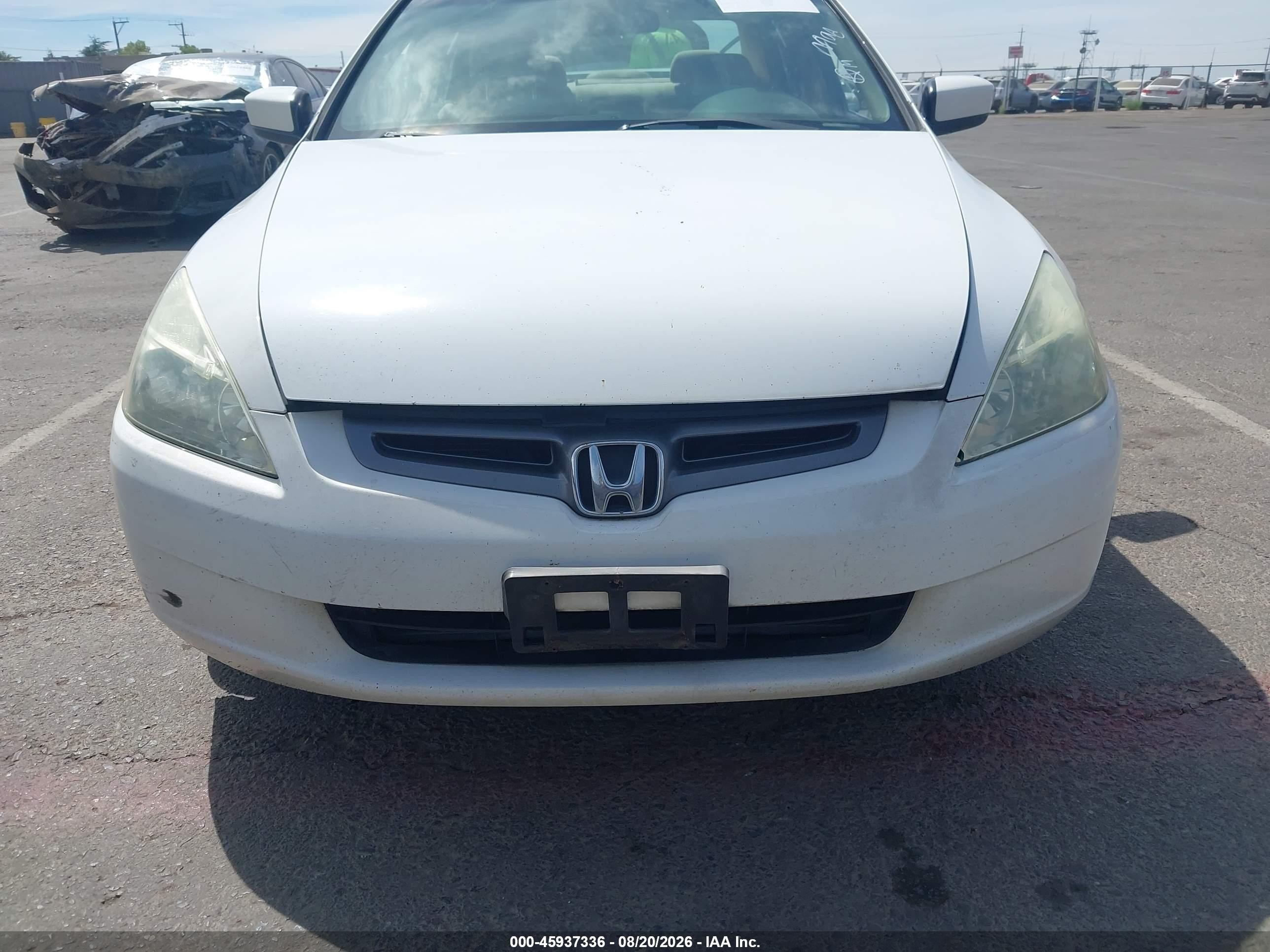 2004 Honda Accord 2.4 Ex White vin: 1HGCM56614A008376