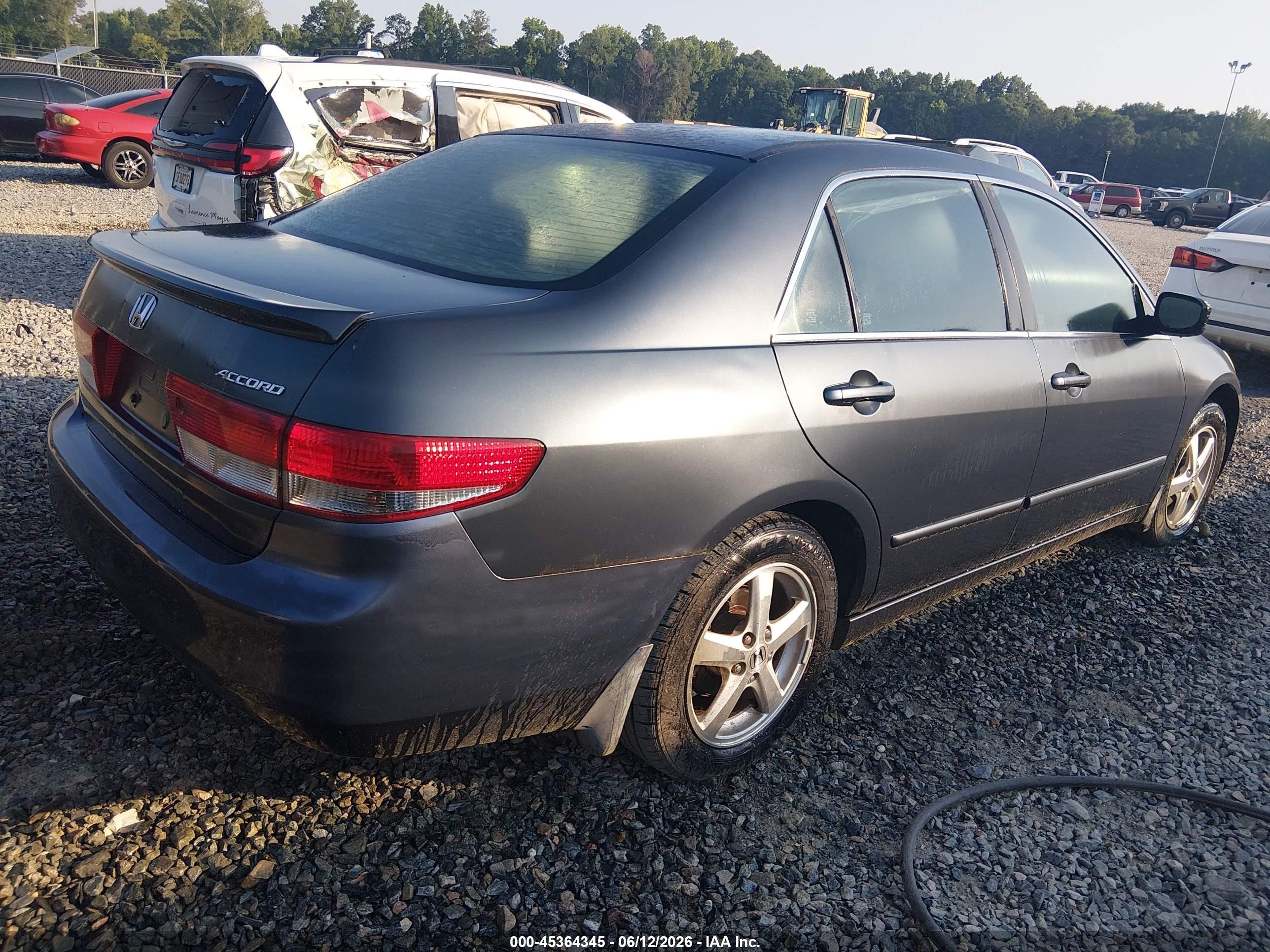 2003 Honda Accord 2.4 Ex Gray vin: 1HGCM56623A083411