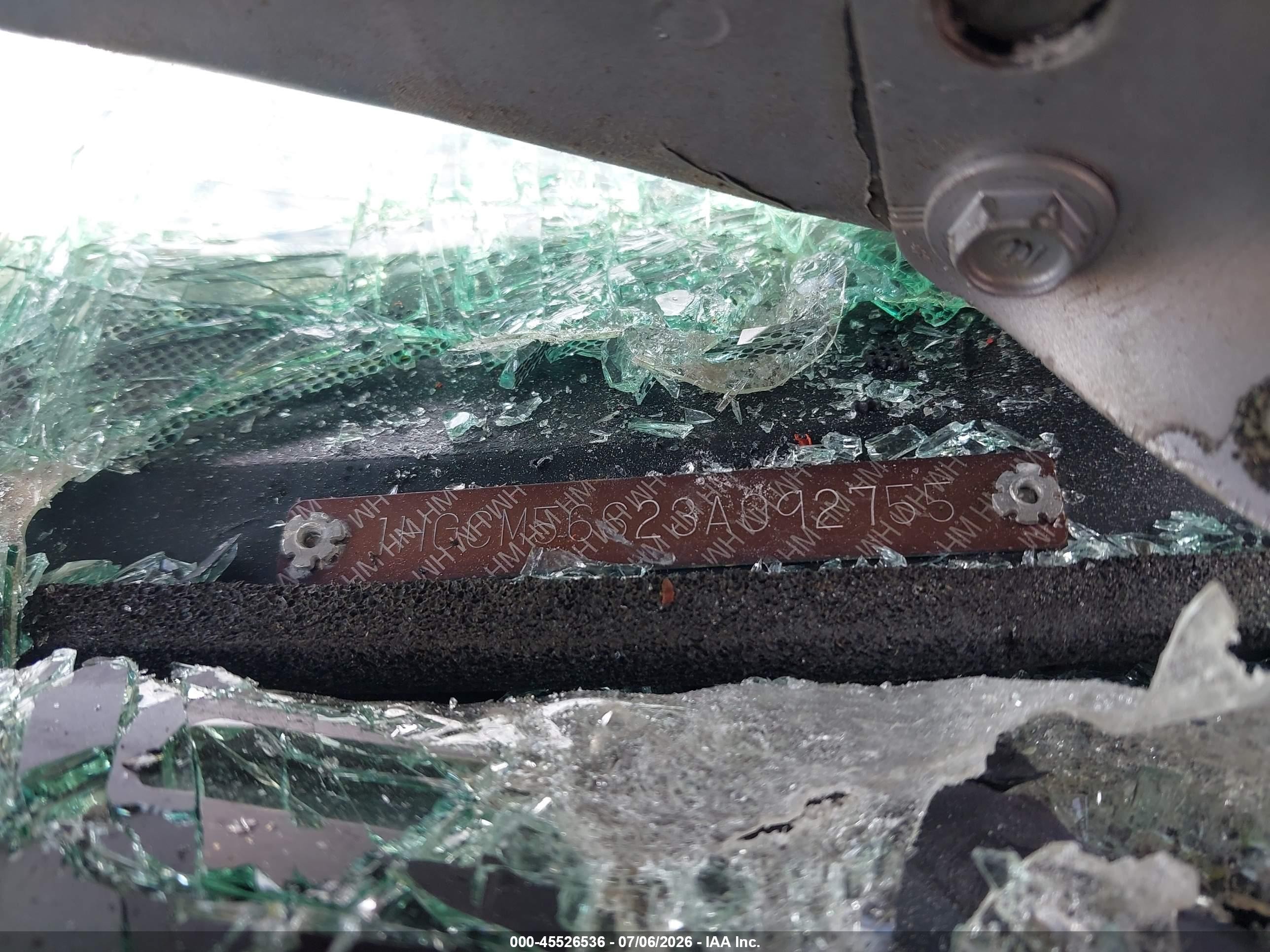 2003 Honda Accord Sdn Ex Silver vin: 1HGCM56623A092755