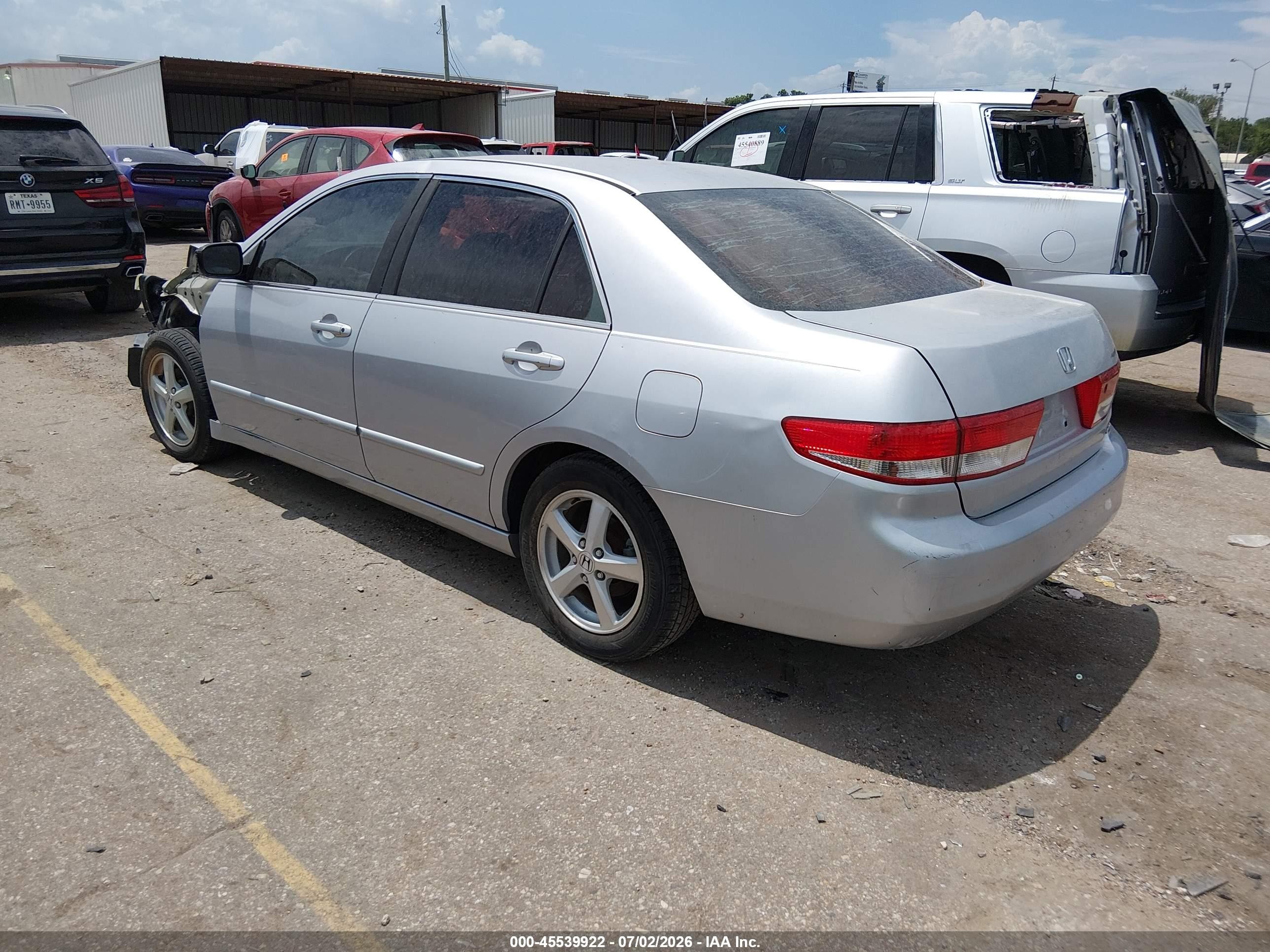 2003 Honda Accord 2.4 Ex Silver vin: 1HGCM56623A101356