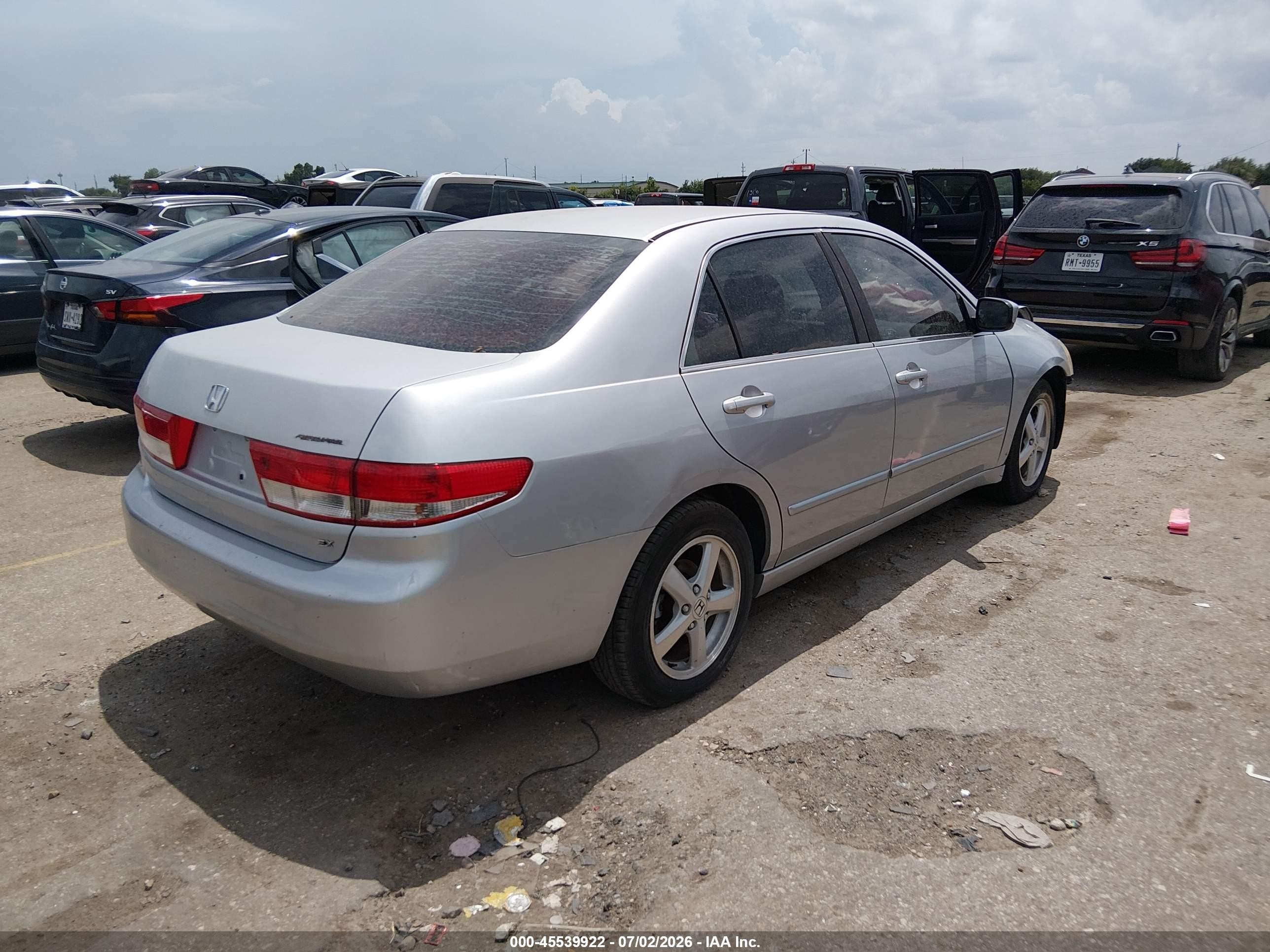 2003 Honda Accord 2.4 Ex Silver vin: 1HGCM56623A101356