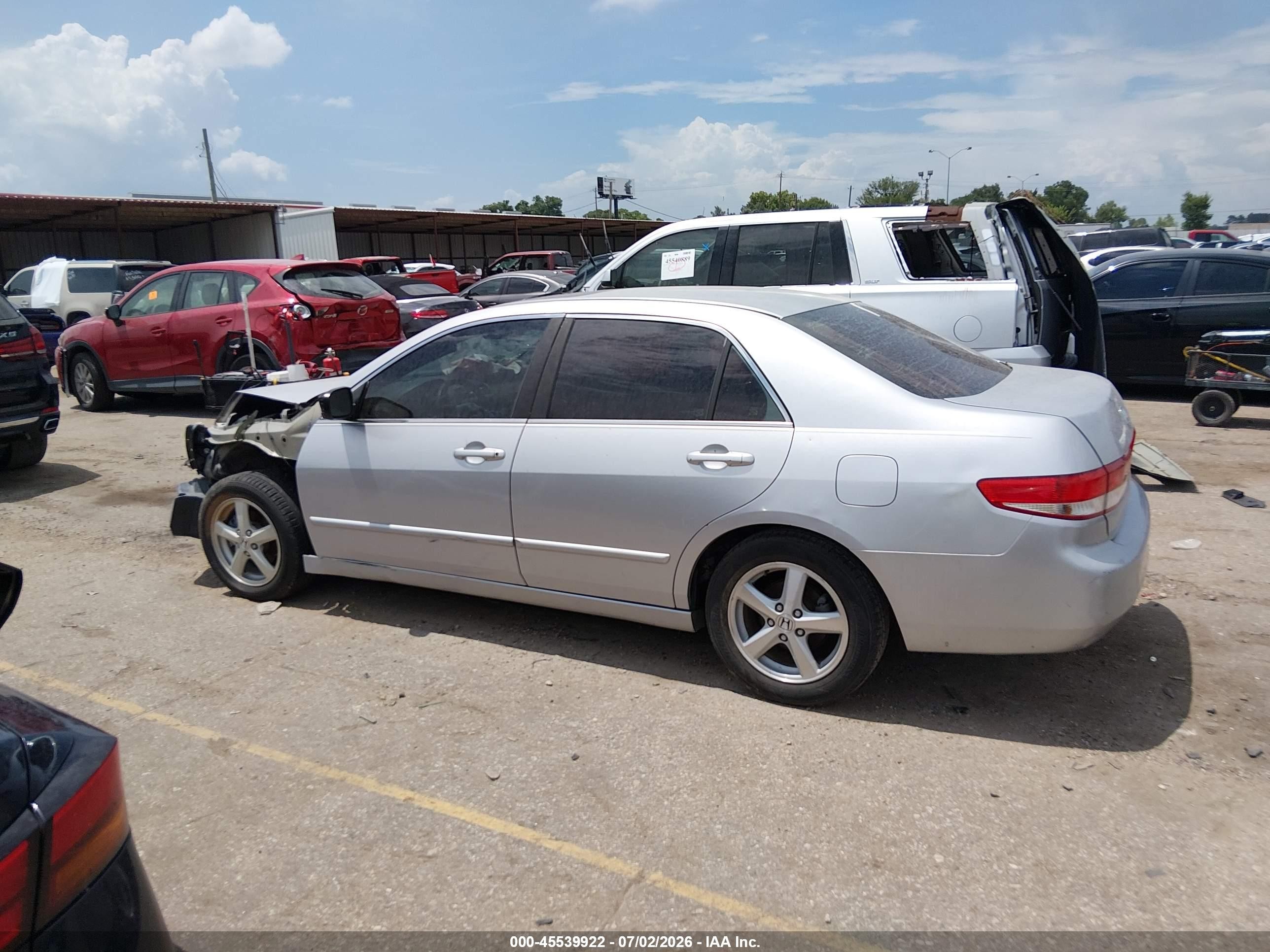 2003 Honda Accord 2.4 Ex Silver vin: 1HGCM56623A101356