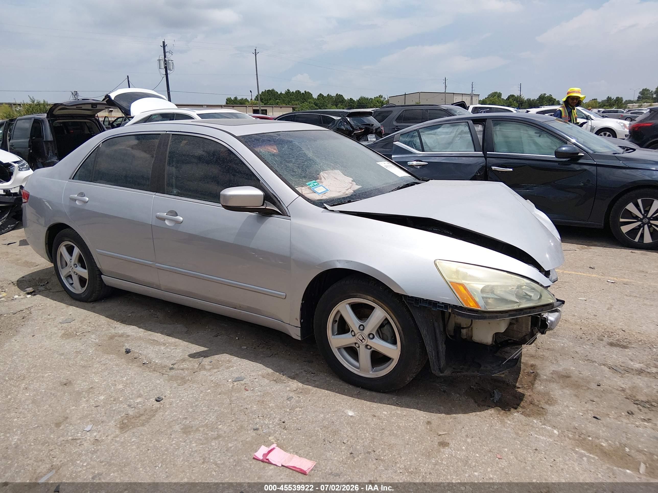 2003 Honda Accord 2.4 Ex Silver vin: 1HGCM56623A101356