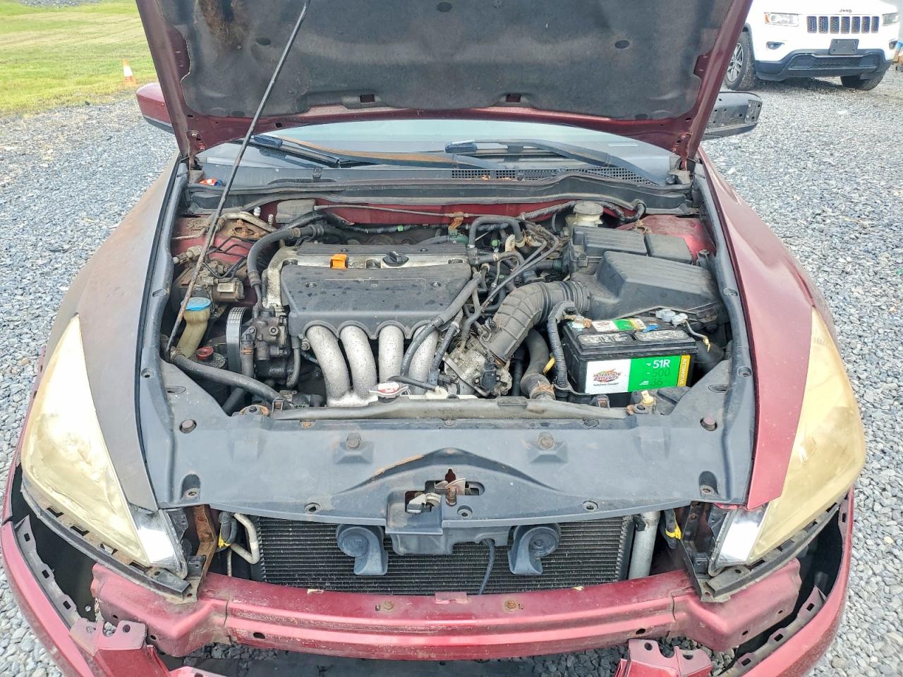2003 Honda Accord Ex Maroon vin: 1HGCM56623A120909