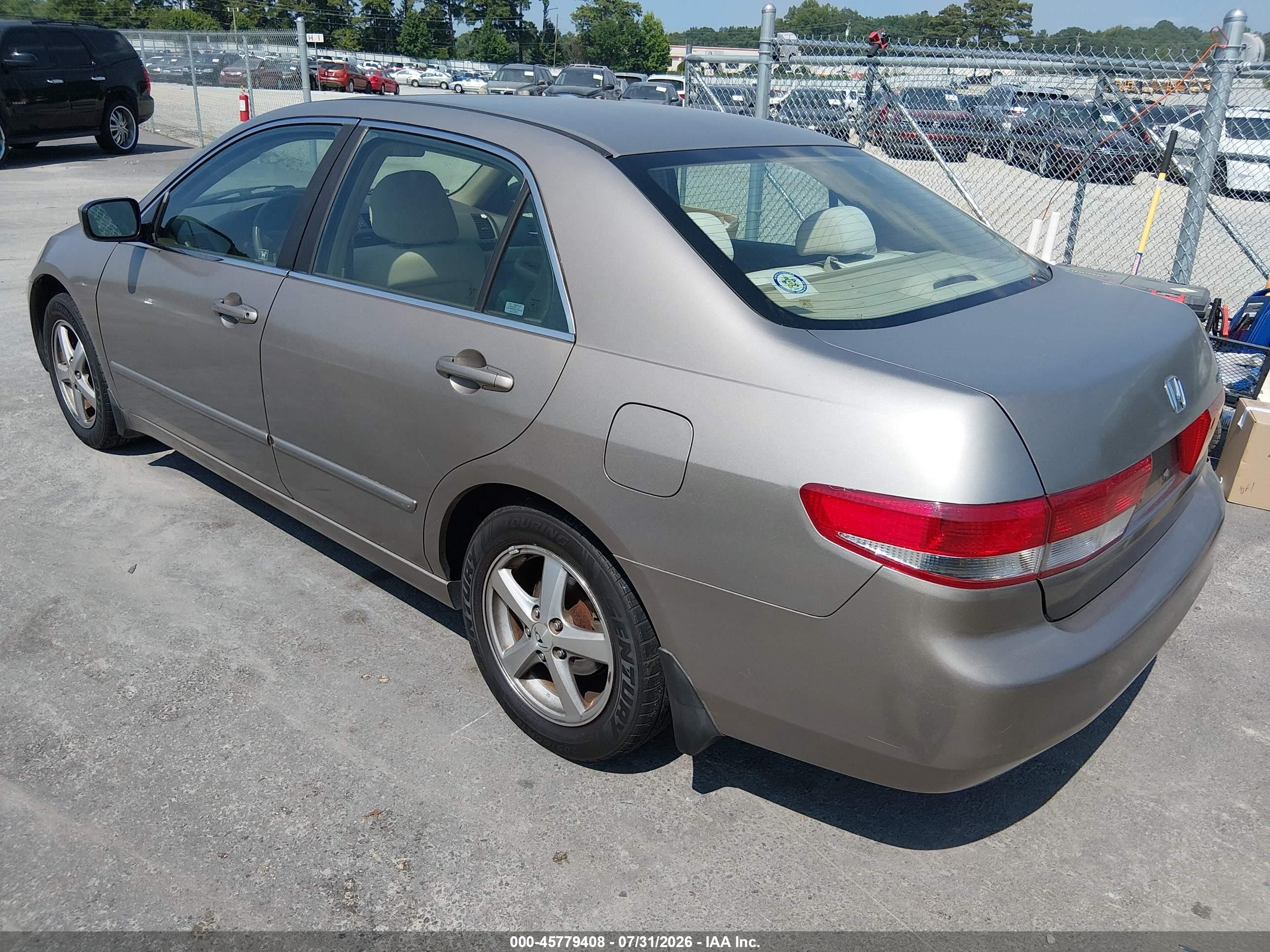 2004 Honda Accord 2.4 Ex Beige vin: 1HGCM56624A033707