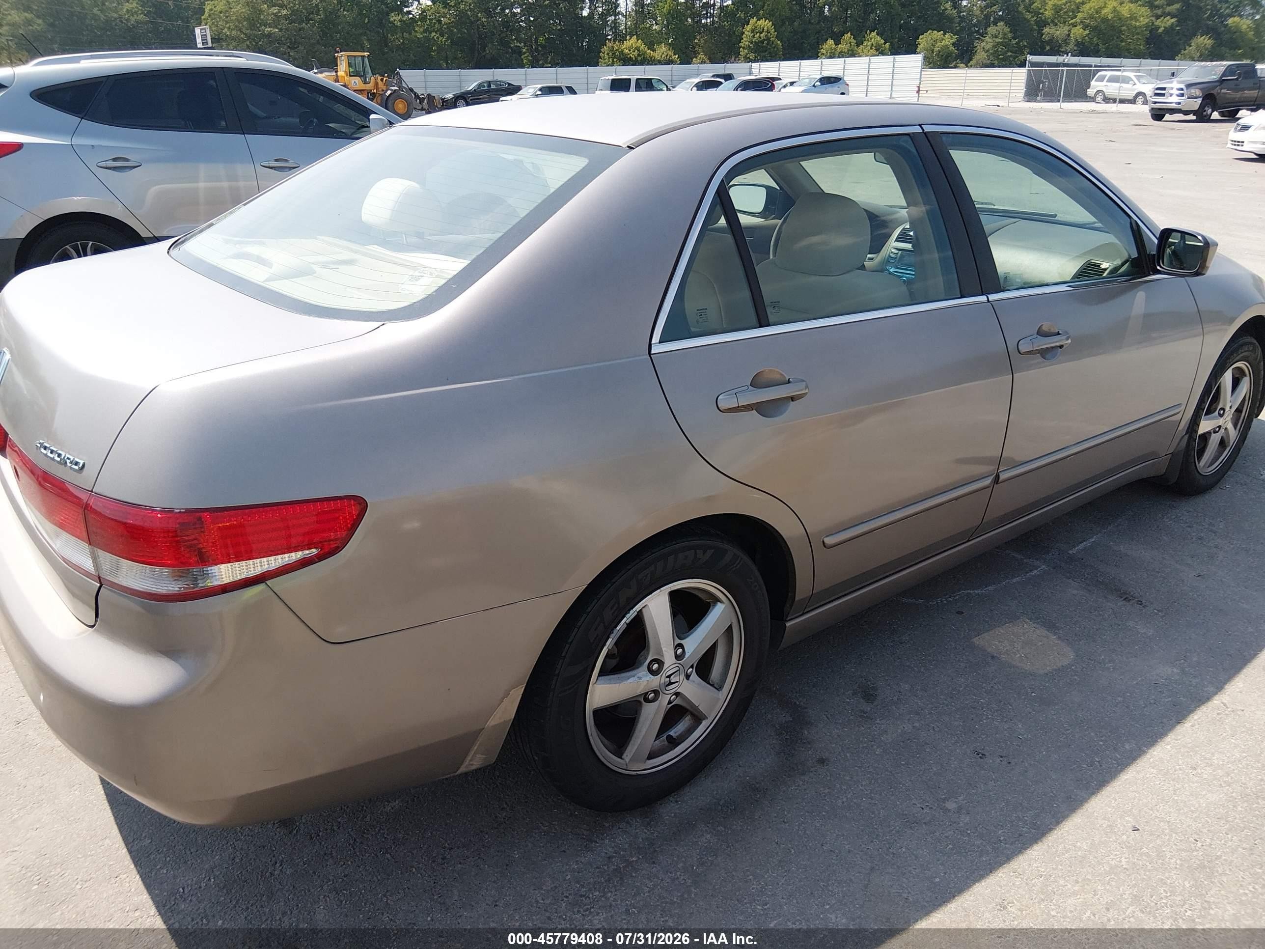 2004 Honda Accord 2.4 Ex Beige vin: 1HGCM56624A033707